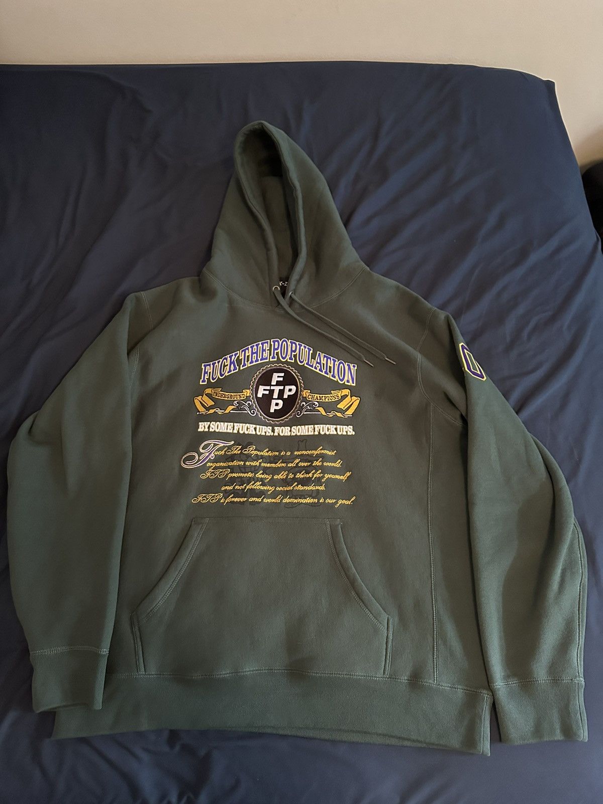 FTP fuck the population pullover パーカー