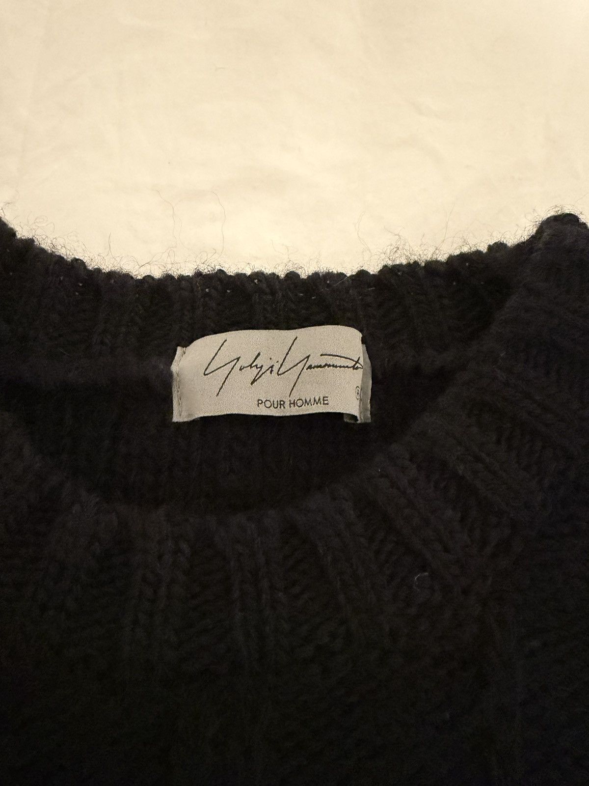Yohji Yamamoto Yohji Yamamoto Oversized Heavy Knit Size US L / EU 52-54 / 3 - 4 Thumbnail
