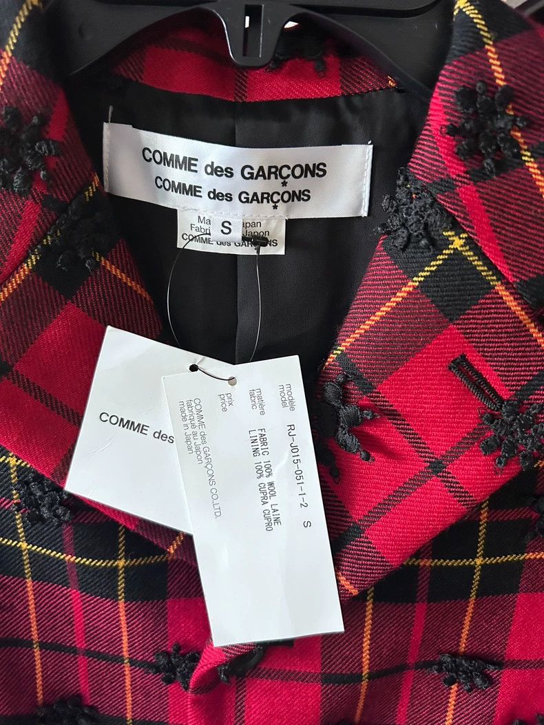 Comme des Garcons Comme Des Garcons Prickly Ball Red Plaid Jacket Size S / US 4 / IT 40 - 3 Thumbnail