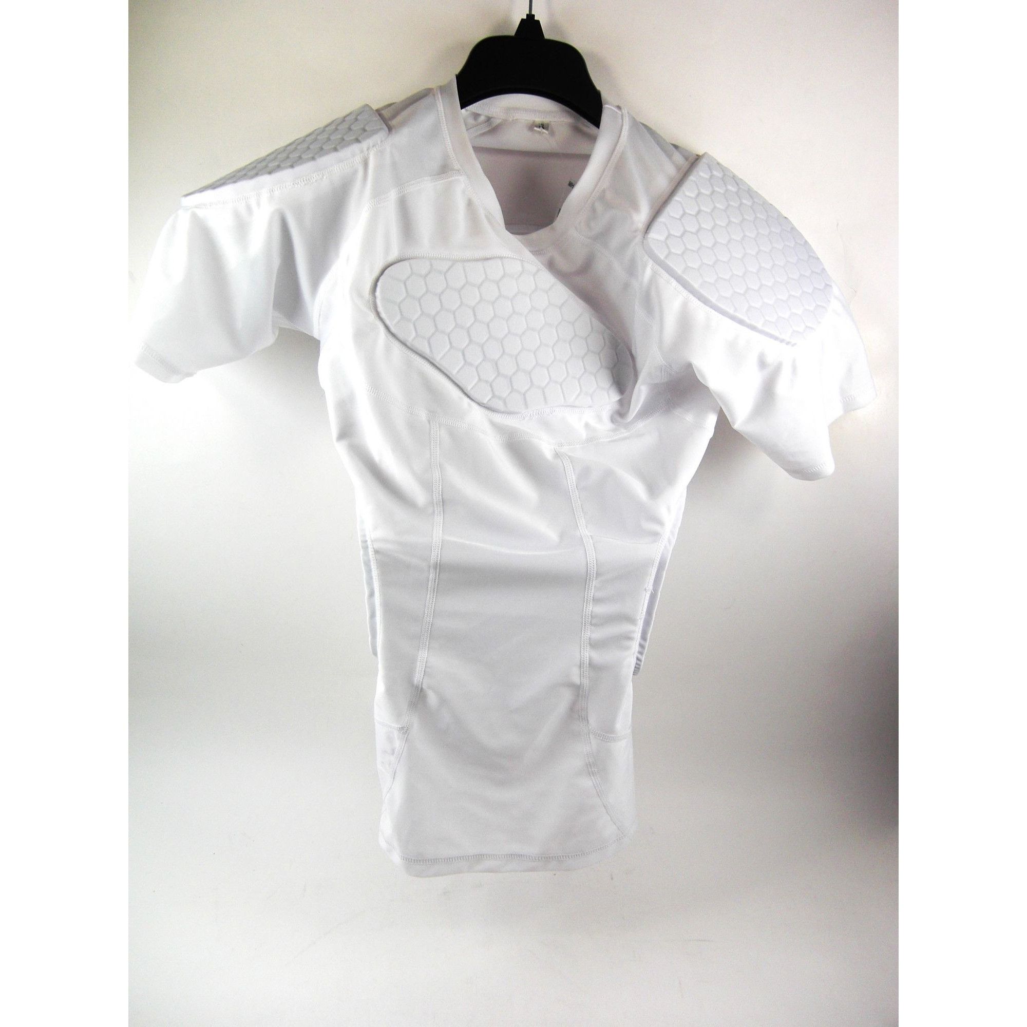 Other Men's White Padded Compression Shirt Rib Protectors 6-Footba Size US XL / EU 56 / 4 - 1 Thumbnail