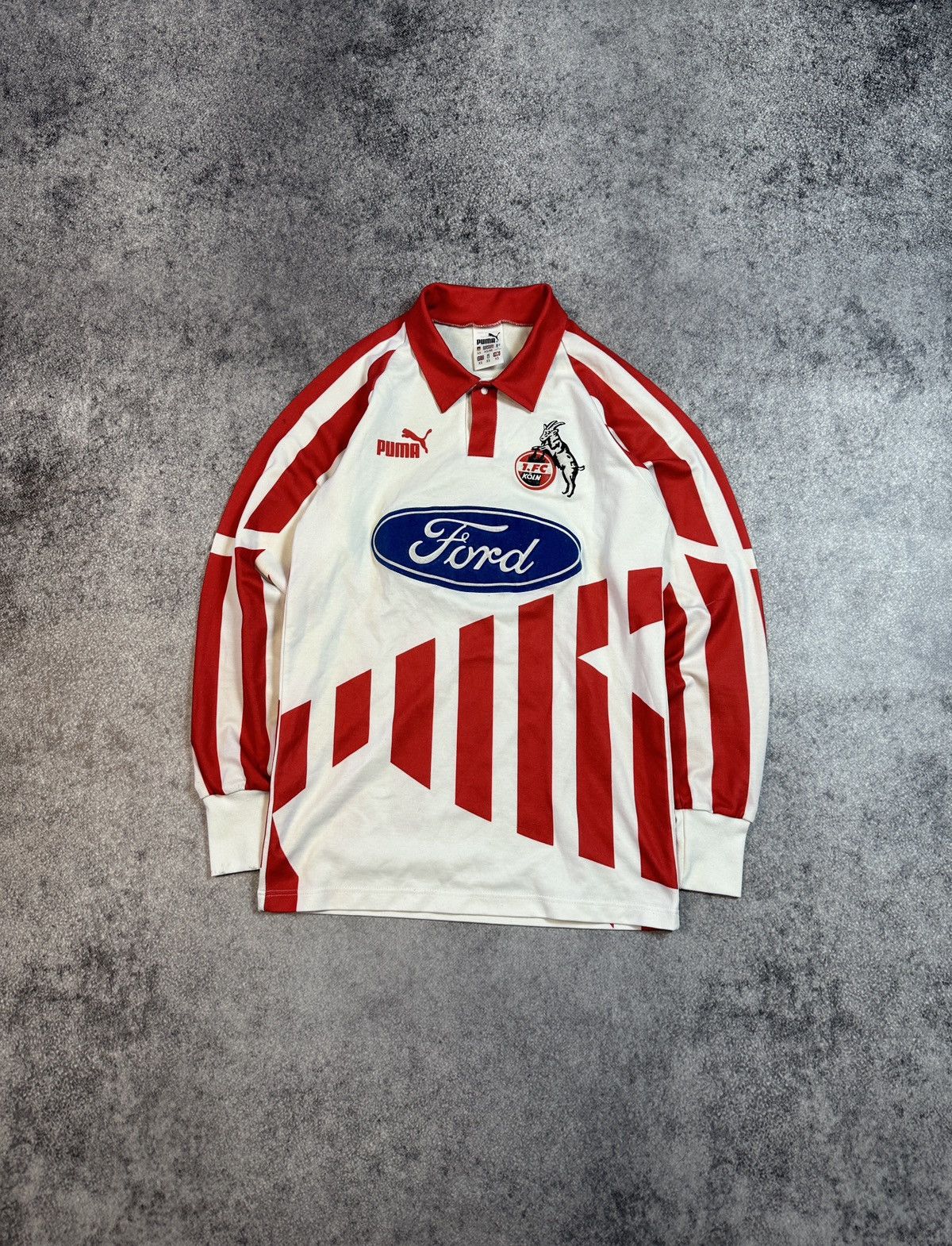 Puma × Vintage Vintage Puma 1.FC Koln Ford 90s Soccer Jersey Blokecore XS Size US XS / EU 42 / 0 - 1 Thumbnail