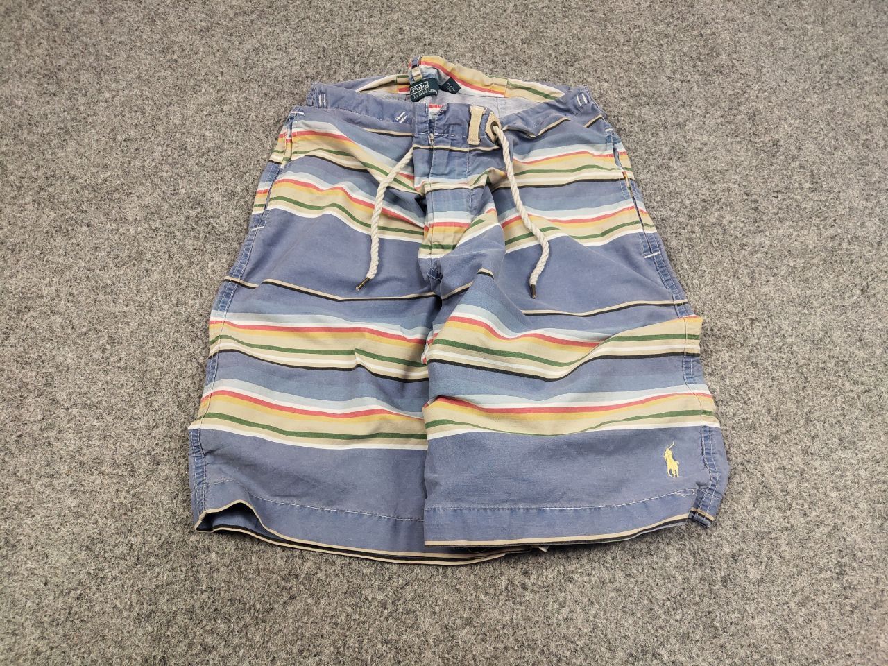Polo Ralph Lauren Vintage 90's Polo Ralph Lauren Canvas Blue Striped Shorts Size US 36 / EU 52 - 3 Thumbnail
