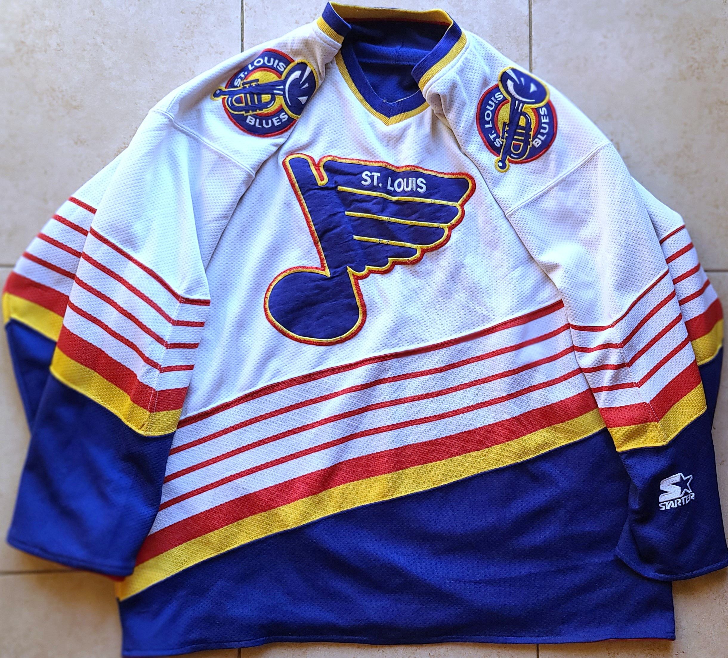 Starter St Louis Blues 90s STARTER jersey REVERSIBLE NHL hockey Size US L / EU 52-54 / 3 - 5 Thumbnail