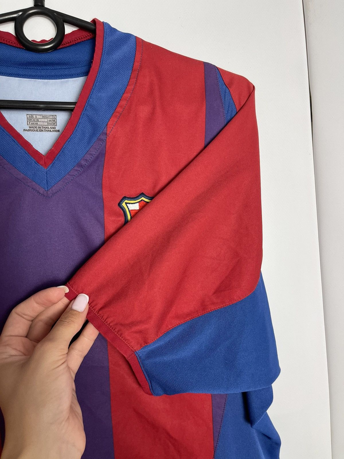 Vintage Nike Barcelona soccer jersey striped total 90 size S