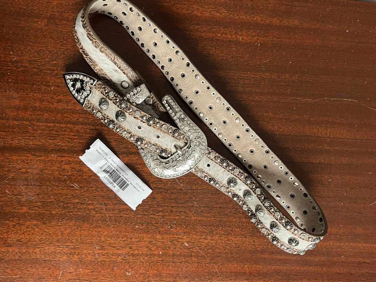 Other Angel ranch Real Leather belt Size ONE SIZE - 3 Thumbnail