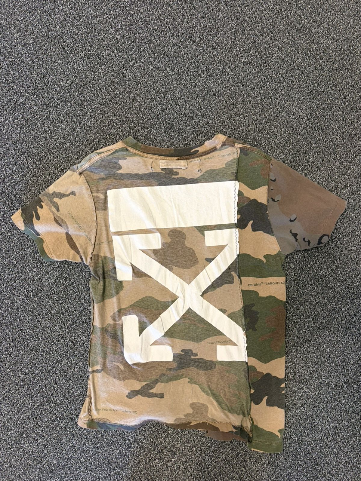 Off-White Off-White Camo Tee Size US S / EU 44-46 / 1 - 2 Thumbnail