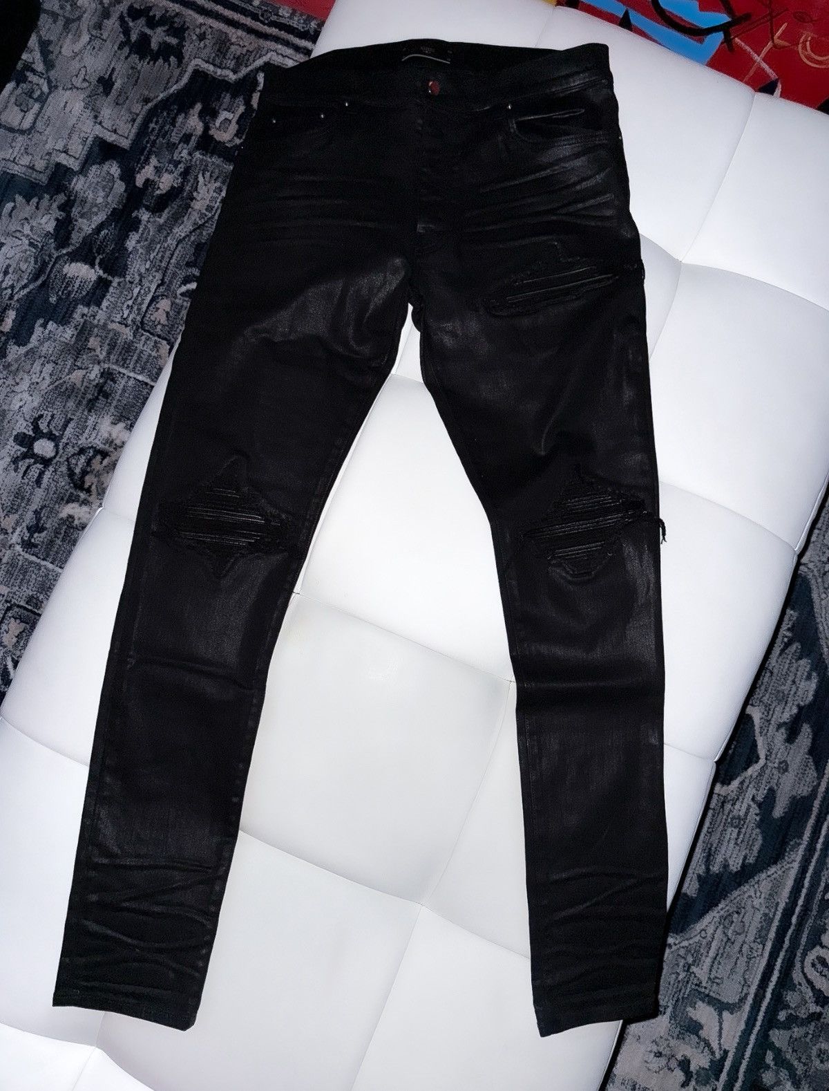 Amiri Amiri wax mx1 jeans Size US 38 / EU 54 - 1 Thumbnail
