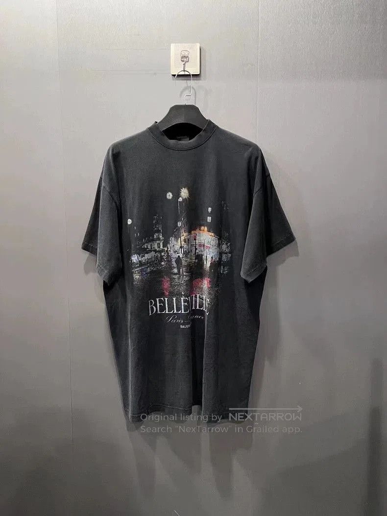 Balenciaga Balenciaga 24FW Washed Distressed Tee. Size US L / EU 52-54 / 3 - 1 Thumbnail