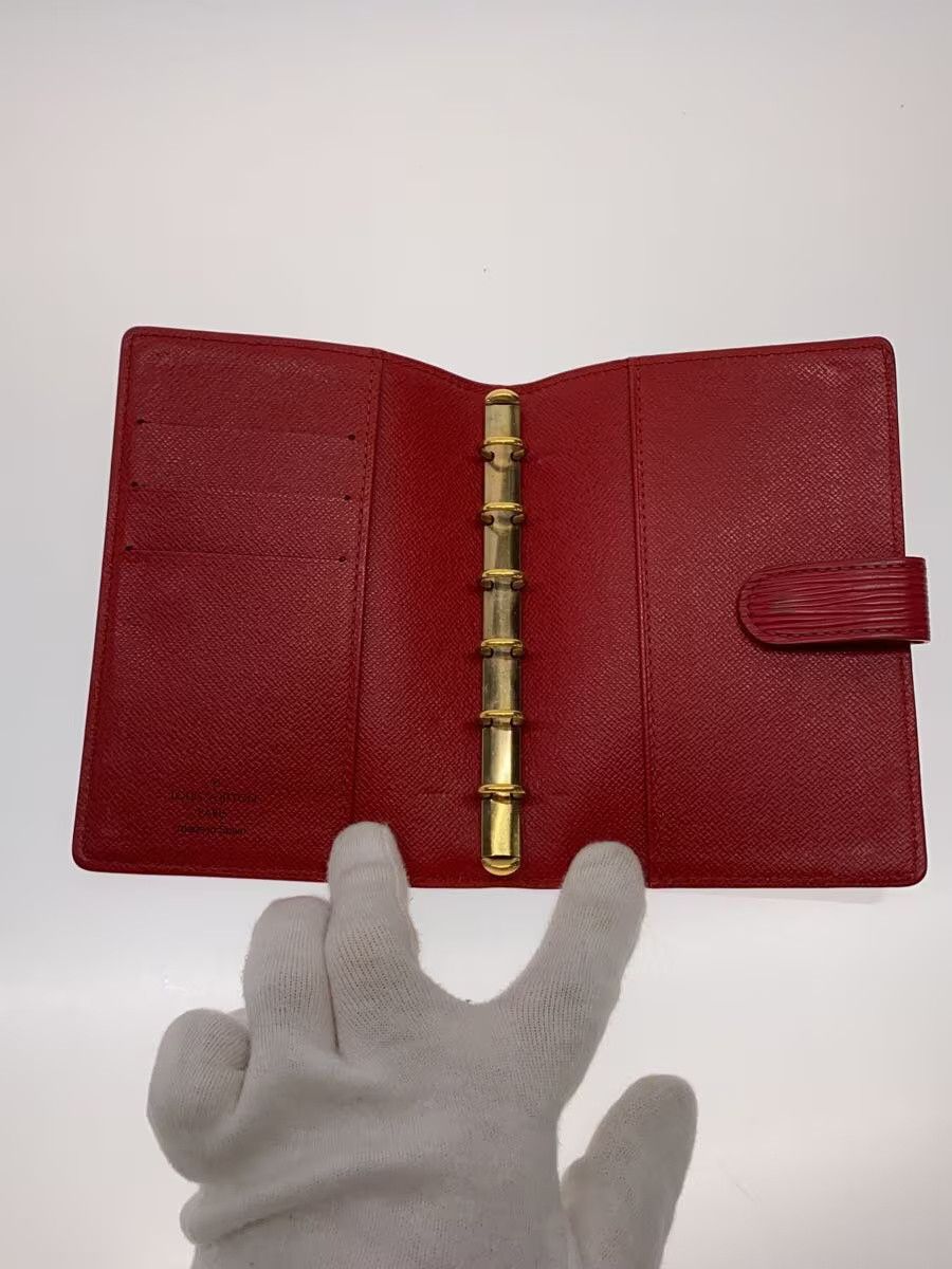 Louis Vuitton Louis Vuitton Epi Agenda PM Leather Plain Red Size ONE SIZE - 4 Thumbnail