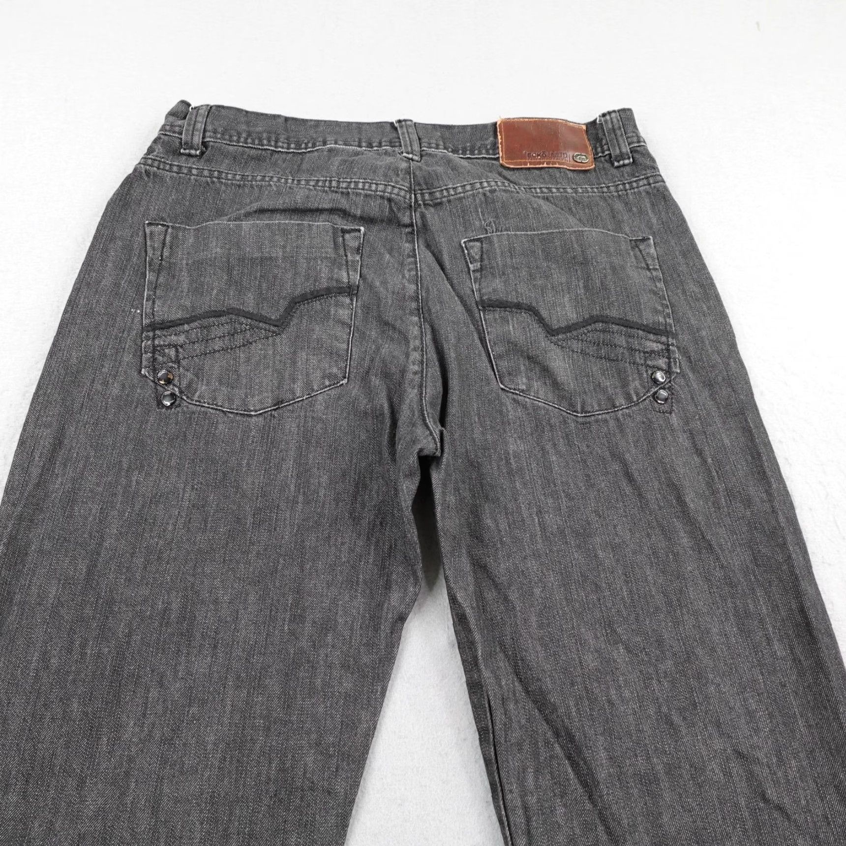 Ecko Unltd. VINTAGE Ecko Unltd Jeans Mens 34x32 Gray Denim Loose Relaxed Baggy Hip Hop Y2K Jeans Mens Gray Denim Baggy Hip Hop Vintage Size US 34 / EU 50 - 5 Thumbnail
