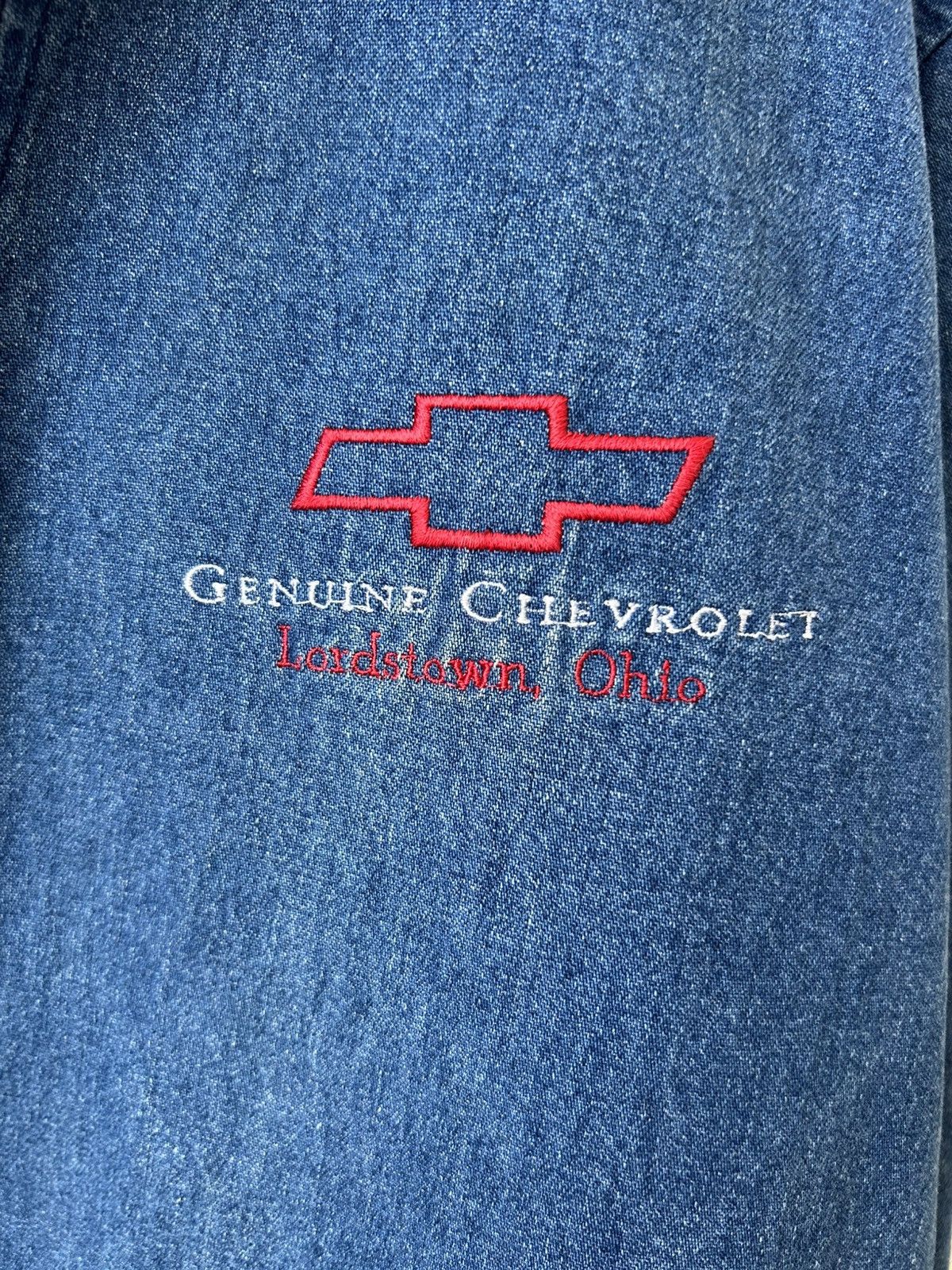 Chevrolet RARE🔥80’S KING LOUIE CHEVROLET HOODED DENIM JACKET RELAXED Size US XL / EU 56 / 4 - 4 Thumbnail