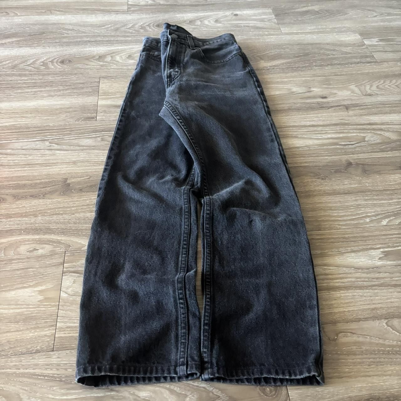 Japanese Brand Crazy Vintage Y2K/2000s Black Essential Denim Jeans! 28x27 Size US 28 / EU 44 - 3 Thumbnail