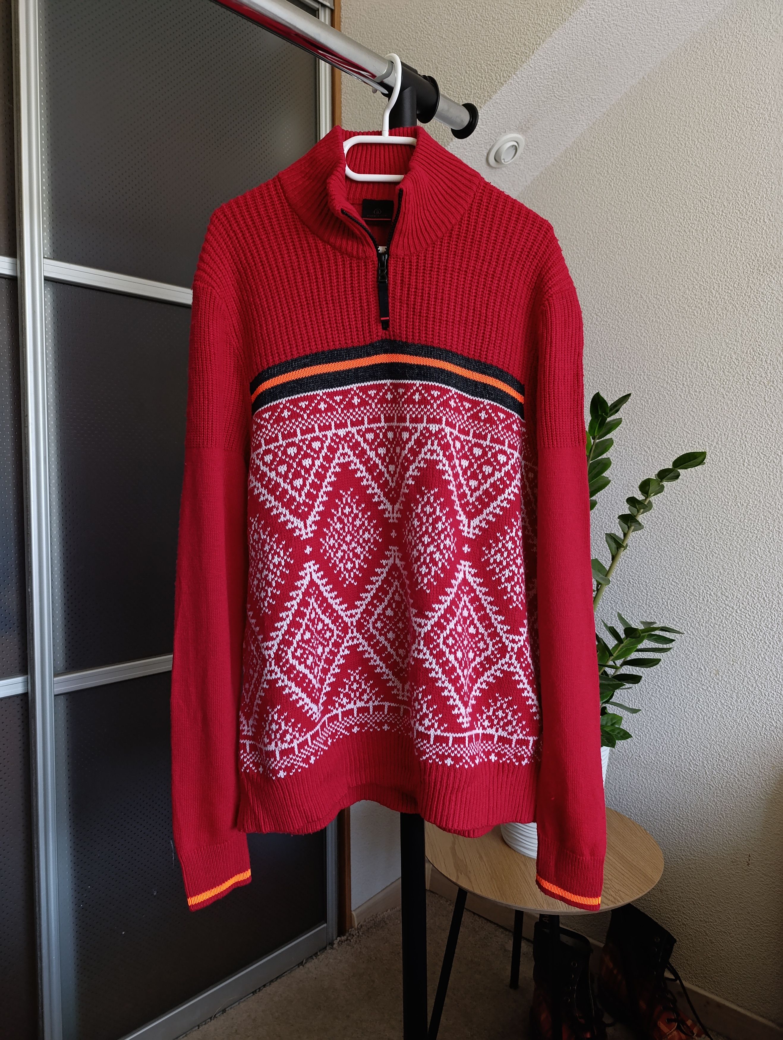 Bogner BOGNER FIRE & ICE MENS WOOL BLEND ZIP KNIT SWEATER PULLOVER Size US XL / EU 56 / 4 - 1 Thumbnail