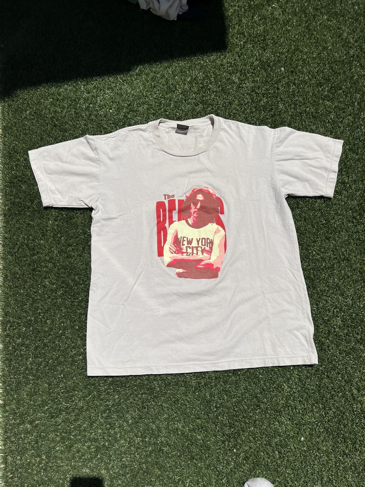 Vintage VTG 00’s John Lennon Beatles Tan Shirt Size US L / EU 52-54 / 3 - 1 Thumbnail