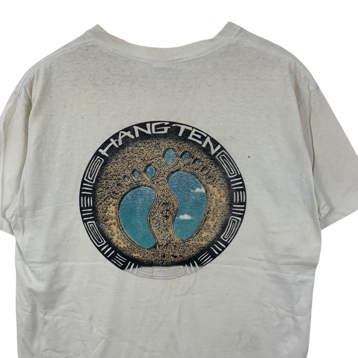 Hang Ten Vintage 90s HANG TEN SURF California Distress Thrashed Tee Size US M / EU 48-50 / 2 - 7 Thumbnail