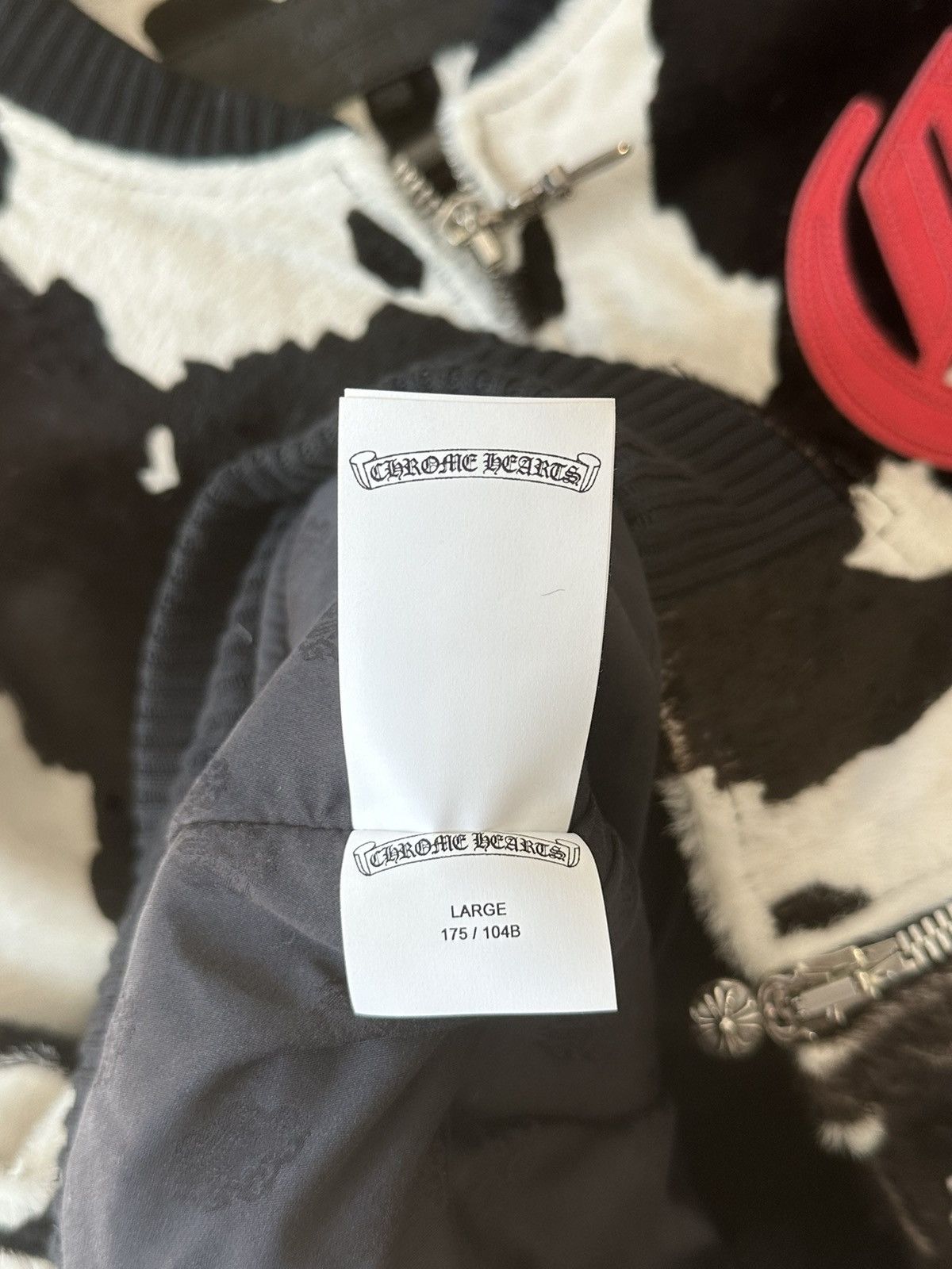 Chrome Hearts CHROME HEARTS COWPRINT PONY HAIR BOMBER Size US L / EU 52-54 / 3 - 4 Thumbnail
