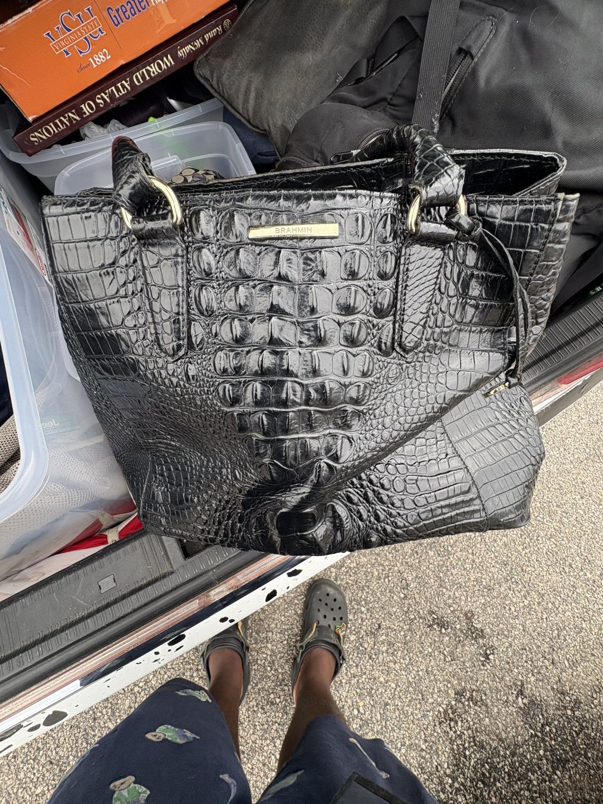 BRAHMIN Brahmin black snake skin bag Size ONE SIZE - 6 Thumbnail