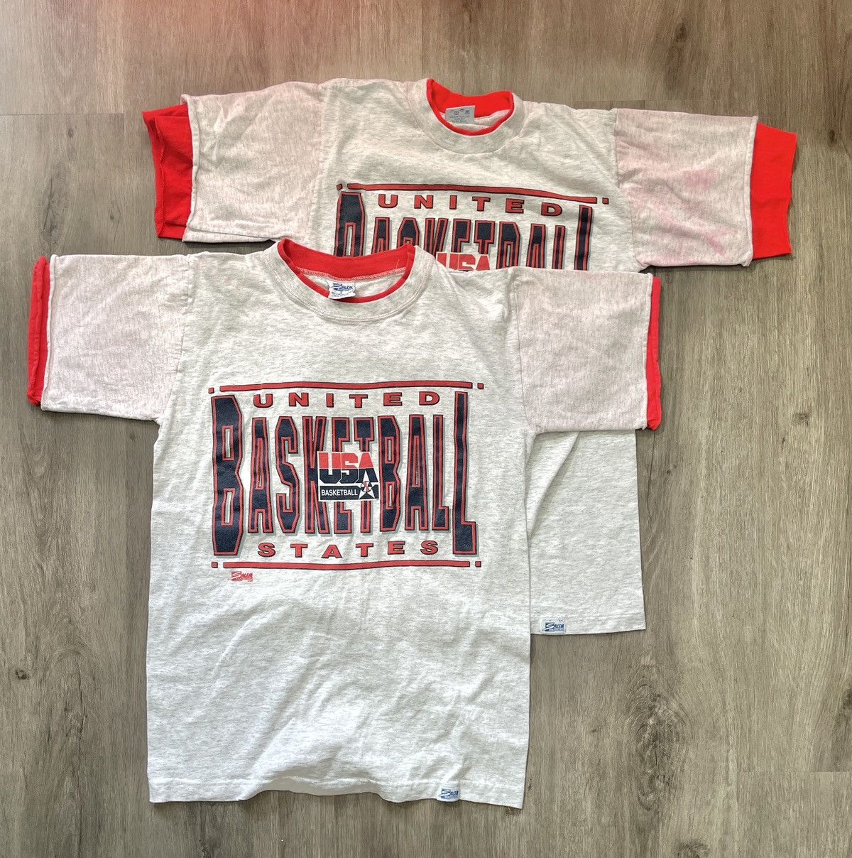 Vintage Vintage Salem Sportswear “91’ USA Basketball” T-shirt (Sz.S) Size US S / EU 44-46 / 1 - 1 Thumbnail