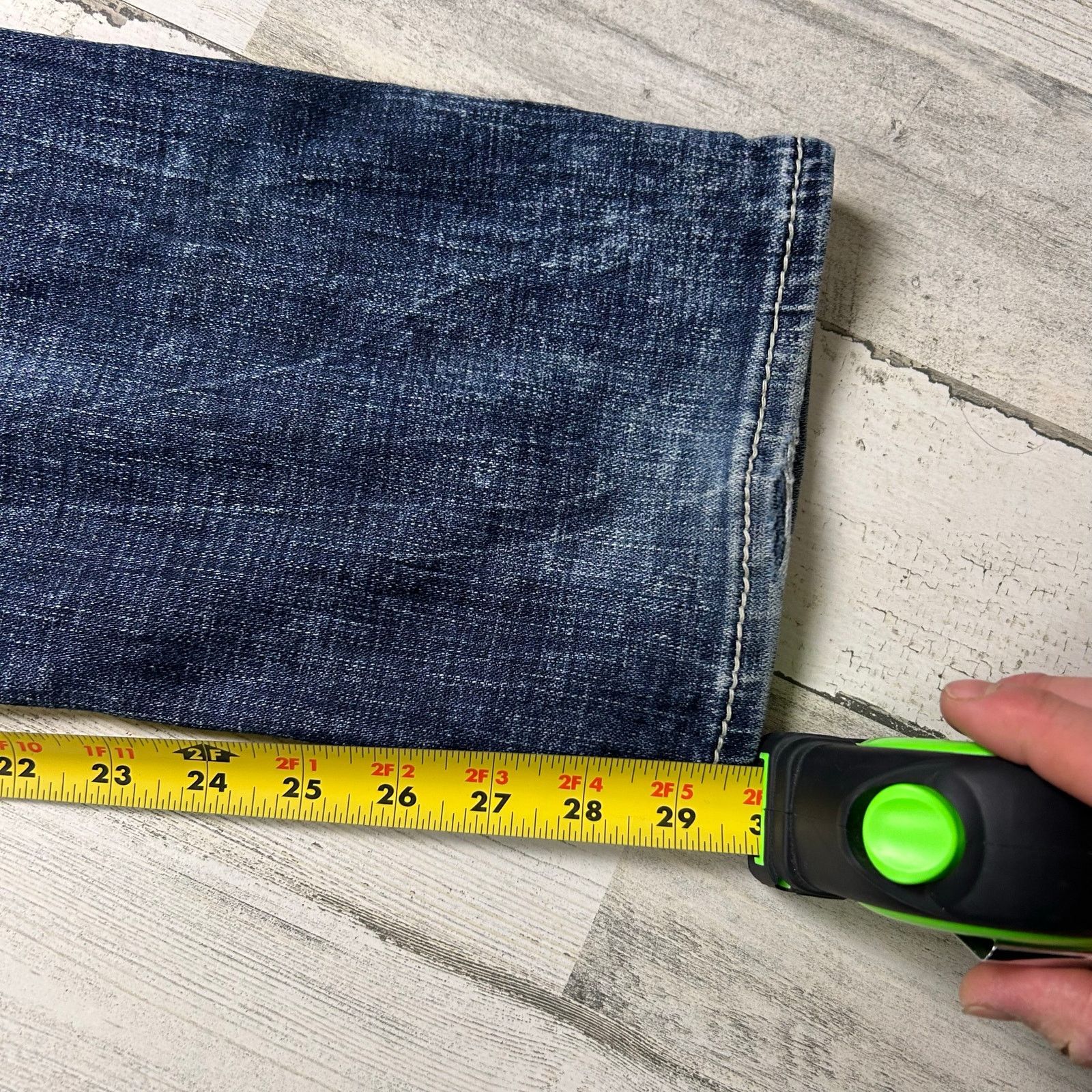 Salvage Salvage Distressed Mayhem Straight Denim Jeans Size US 32 / EU 48 - 10 Thumbnail