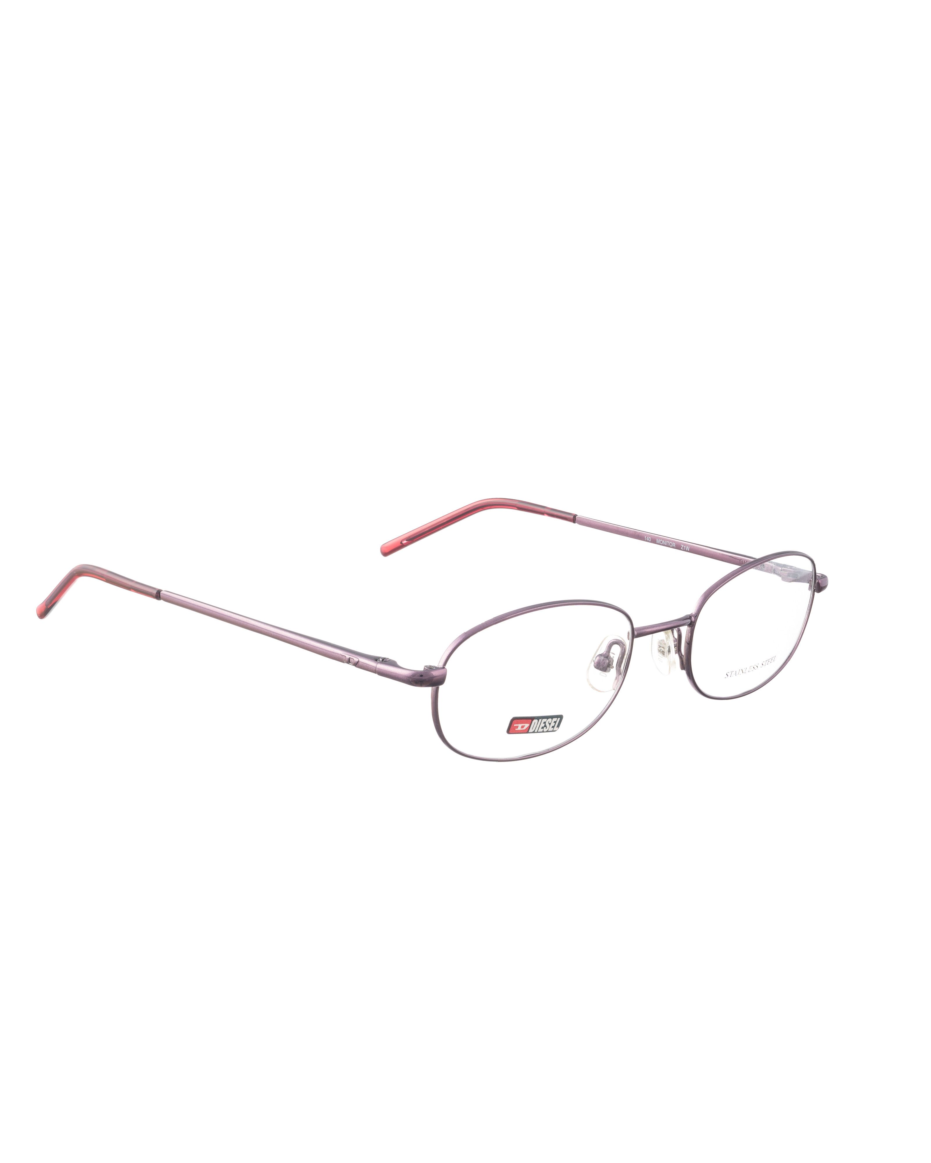 Diesel Diesel 90s Oval Metallic Burgundy Violet Glasses Size ONE SIZE - 2 Thumbnail