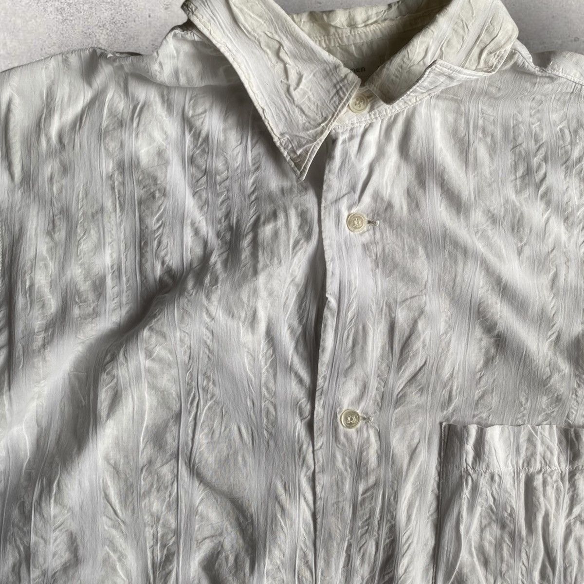 Yohji Yamamoto Y’s For Men Wrinkle Oversized Shirt Size US L / EU 52-54 / 3 - 2 Thumbnail