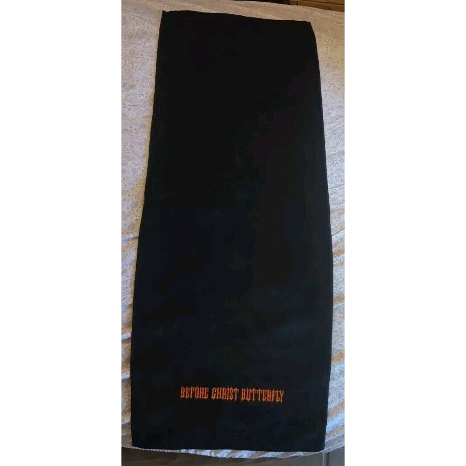 Other NIB !! "Before Christ Butterfly" Black Bar Towel Size ONE SIZE - 2 Thumbnail