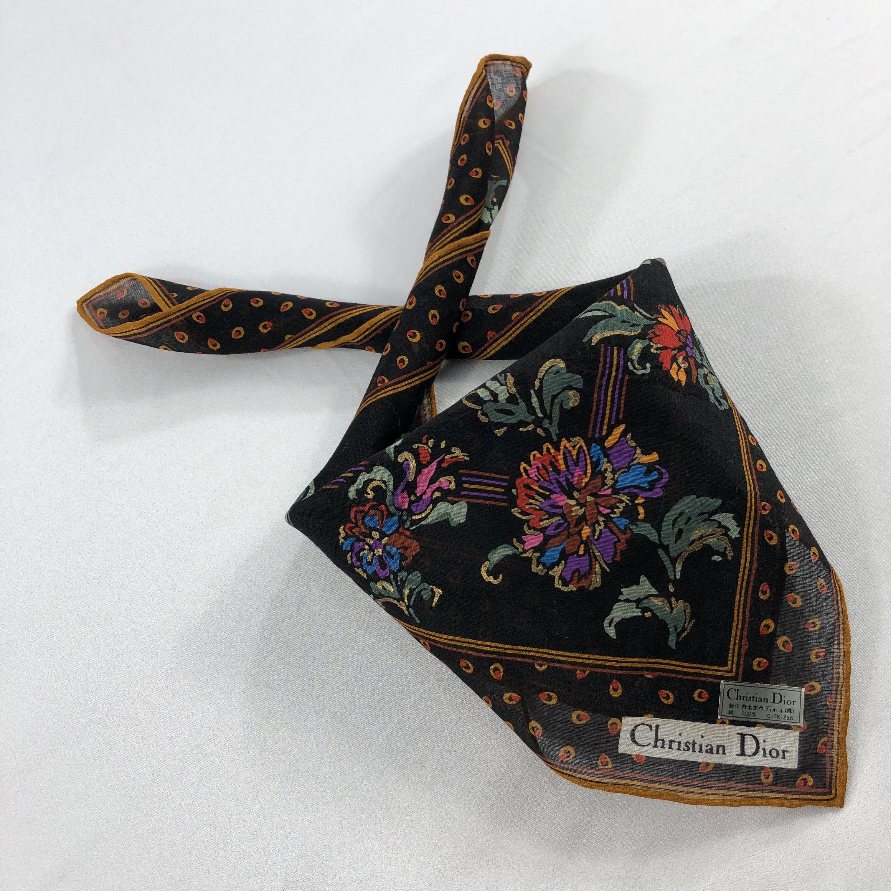 Vintage Christian Dior Neckerchief / Bandana / Handkerchief Size ONE SIZE - 2 Thumbnail