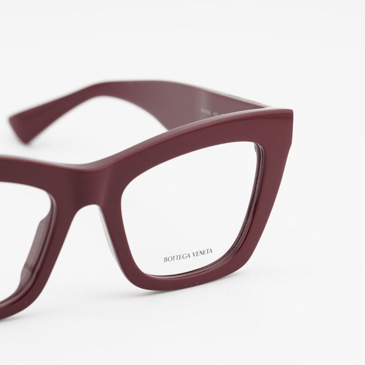 Bottega Veneta Bottega Veneta BV1215O 004 Eyeglasses Burgundy 50mm Cat Eye Size ONE SIZE - 8 Thumbnail