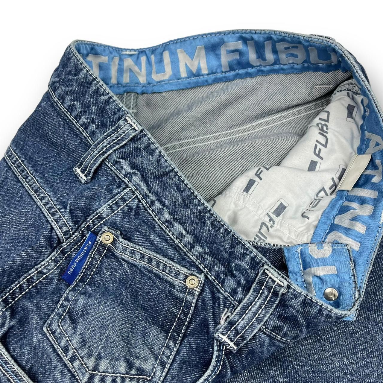 Fubu FUBU Men's Blue Shorts Size US 30 / EU 46 - 3 Thumbnail
