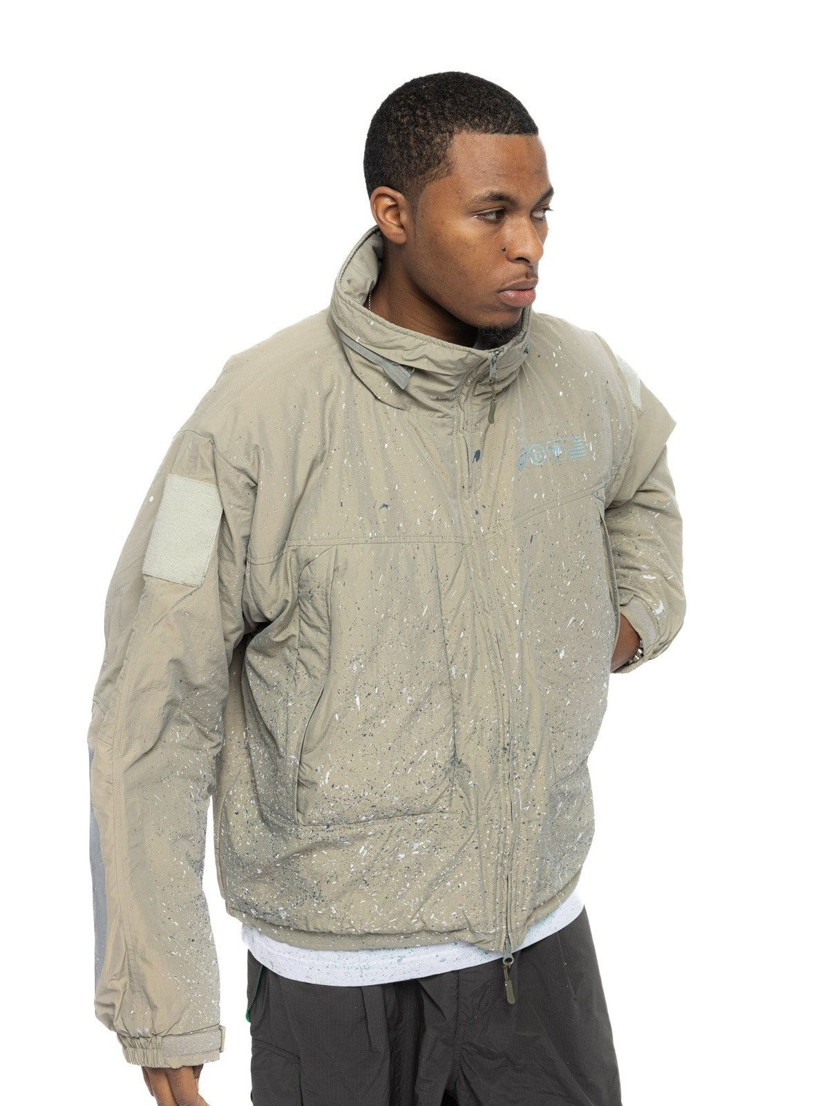 Asics × HIDDEN Hidden NY x Asics Painted Military Primaloft Jacket Size US L / EU 52-54 / 3 - 5 Thumbnail