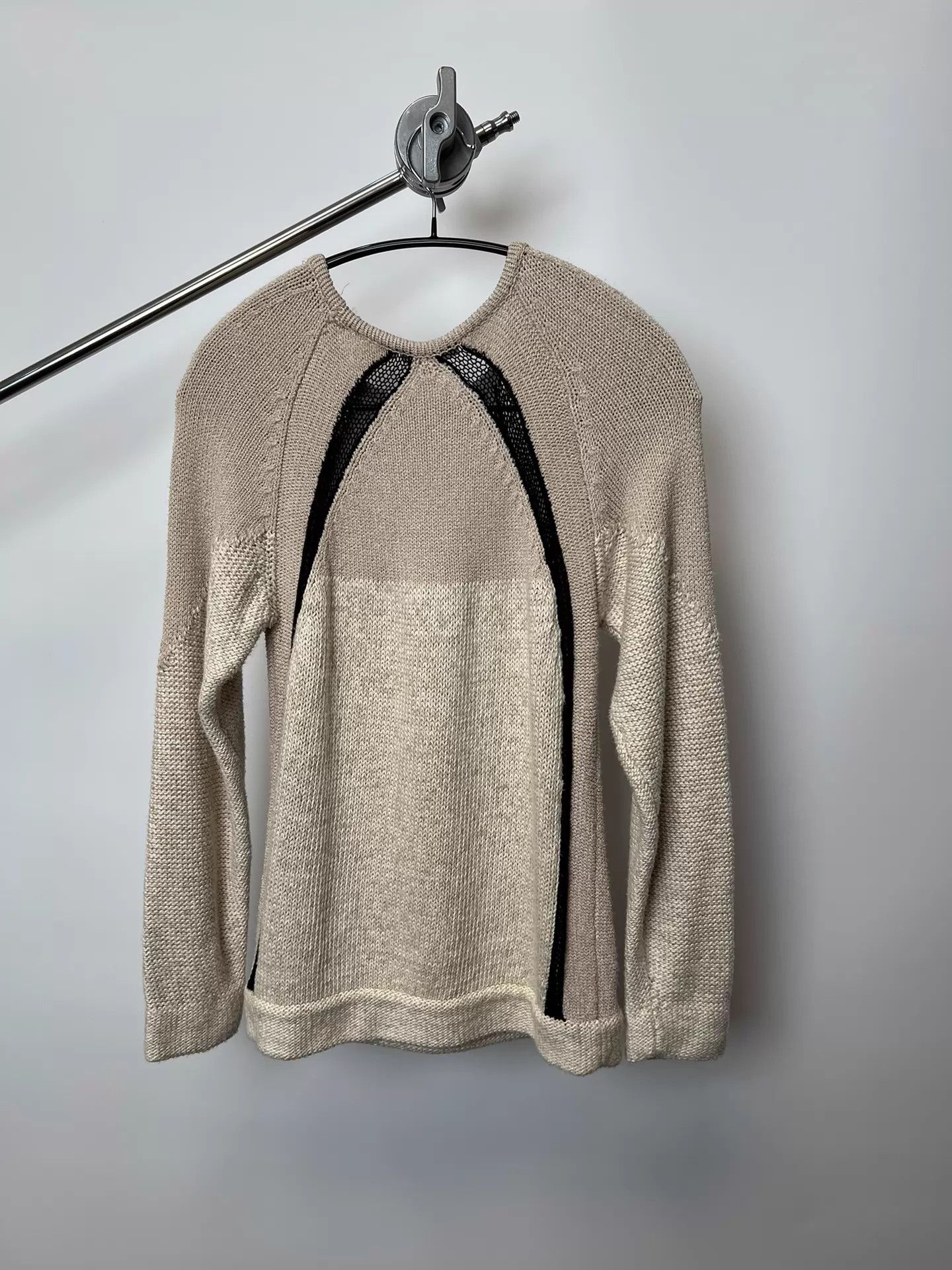 Helmut Lang Helmut Lang colorblocked knit sweater S Size S / US 4 / IT 40 - 6 Thumbnail
