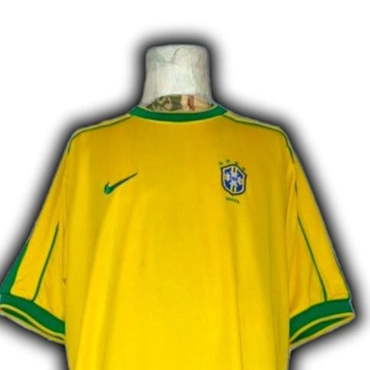 Nike Fc Brazil 1998 1999 Home Shirt Jersey trikot Size US XL / EU 56 / 4 - 2 Thumbnail