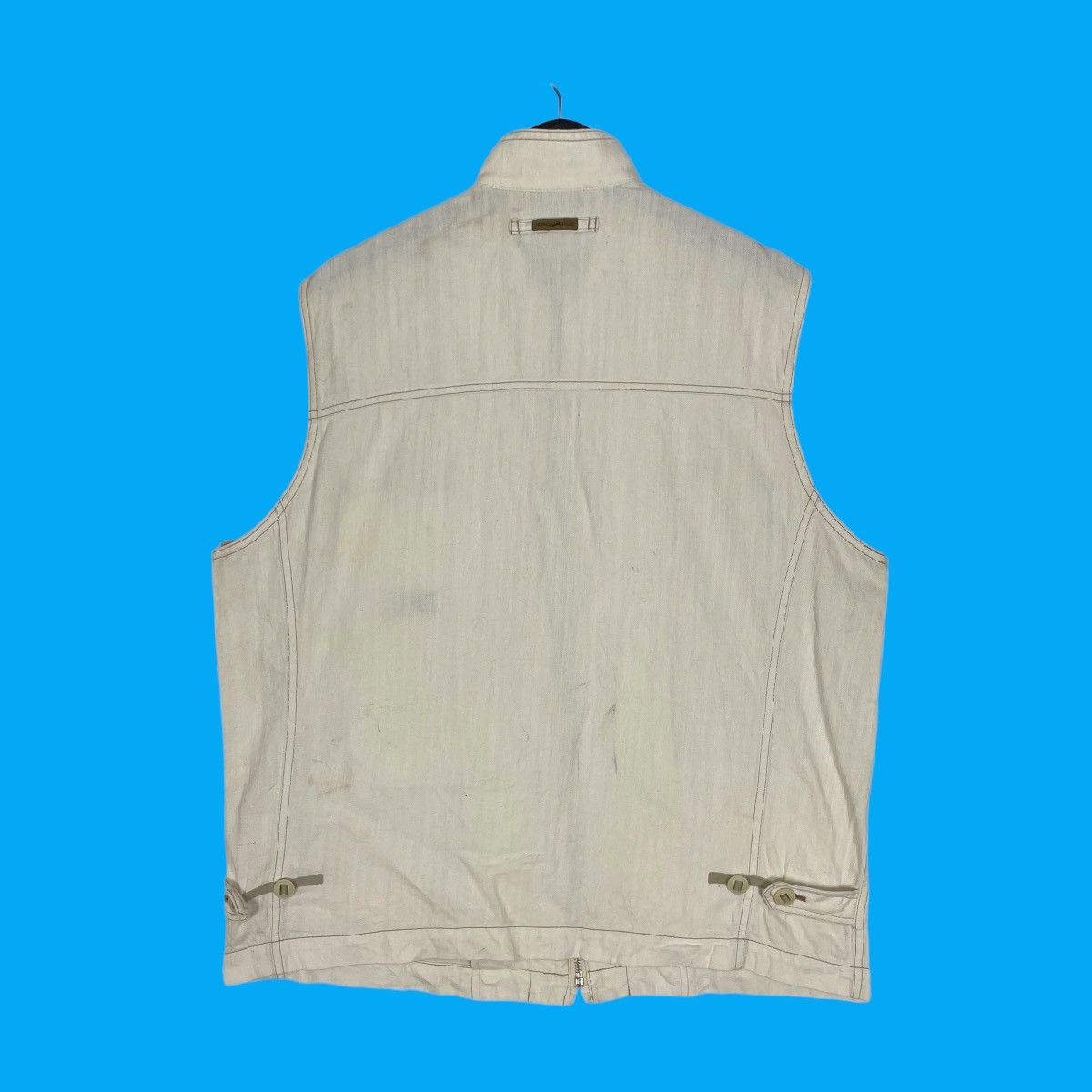 Lacoste Vintage Lacoste Vest Denim Jacket Crocodile Designer Zipp Up Size US M / EU 48-50 / 2 - 13 Thumbnail