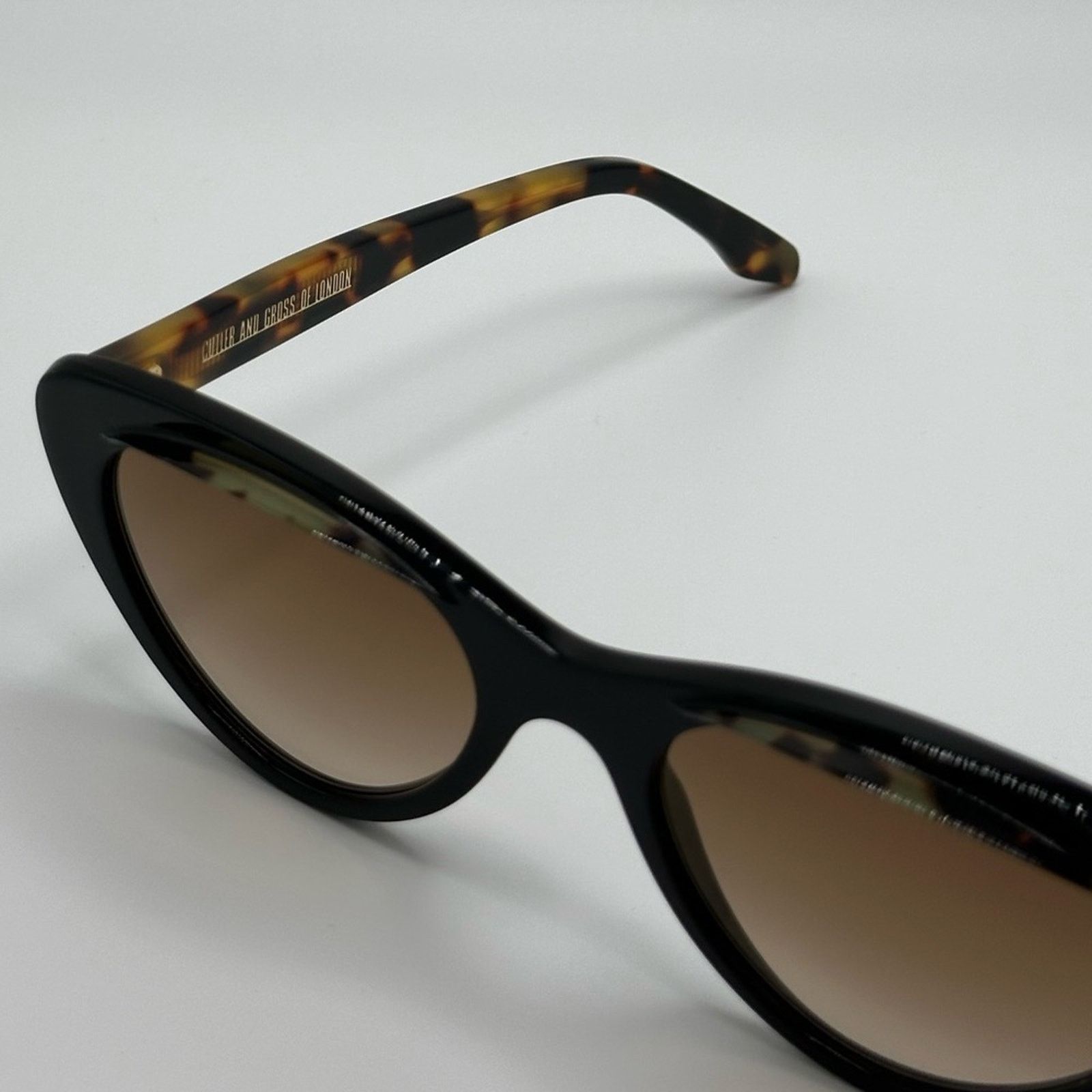 Cutler and Gross NEW CUTLER AND GROSS 1321 004 Cat Eye Brown Havana Women Size ONE SIZE - 4 Thumbnail