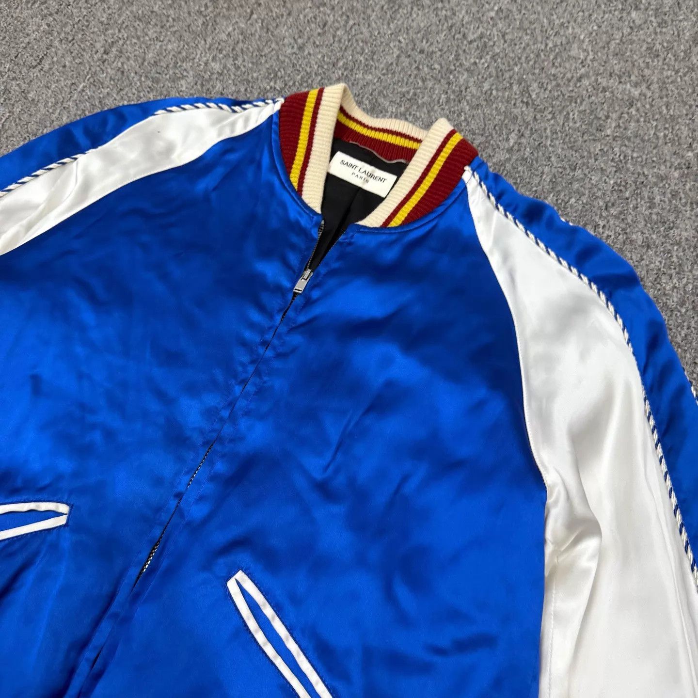 Saint Laurent Paris Saint Laurent white blue silk uniform jacket 44 99 new Size US S / EU 44-46 / 1 - 3 Thumbnail