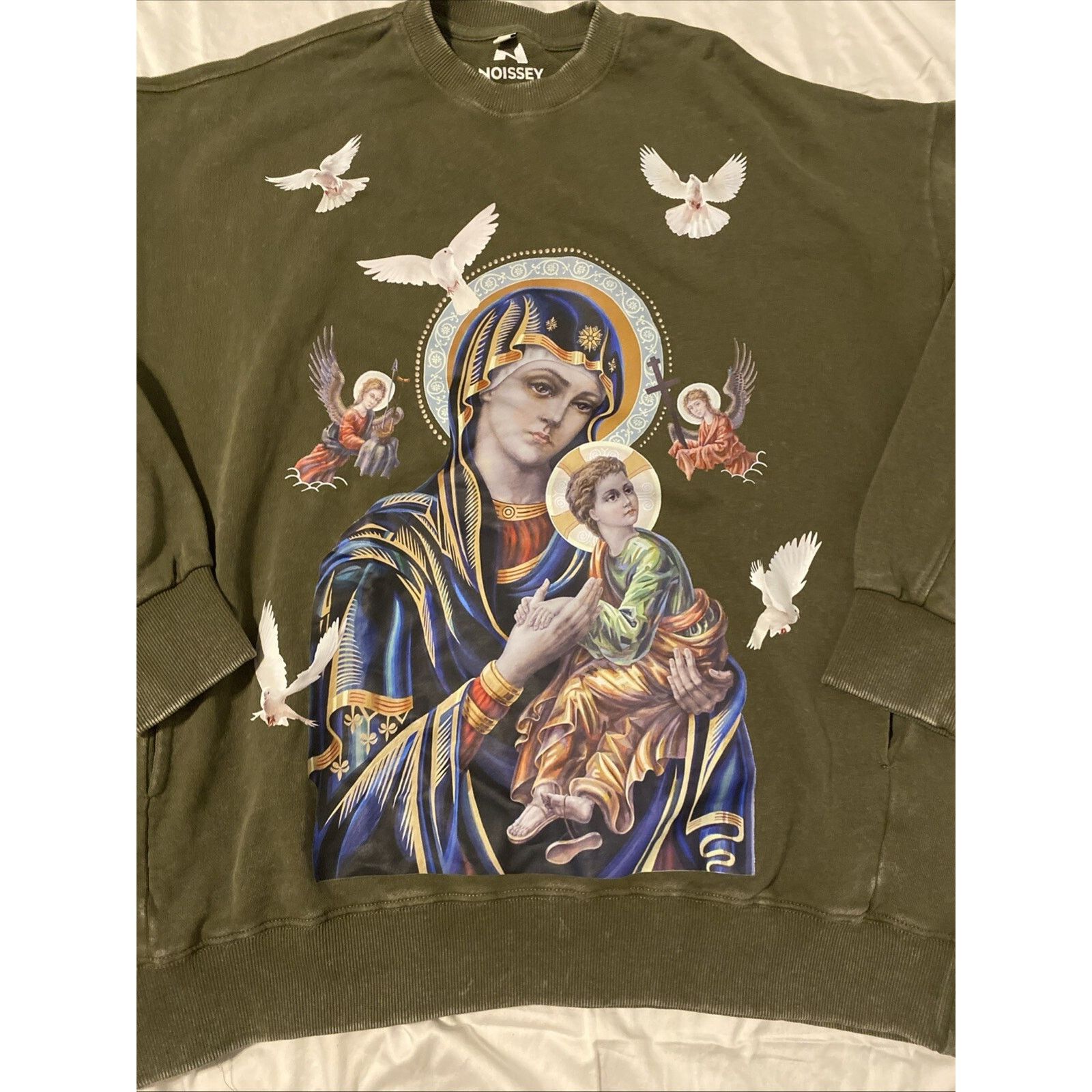 & Other Stories ALLURE Madonna and Child Thick Crewneck Sweatshirt Noissey Size US XL / EU 56 / 4 - 2 Thumbnail