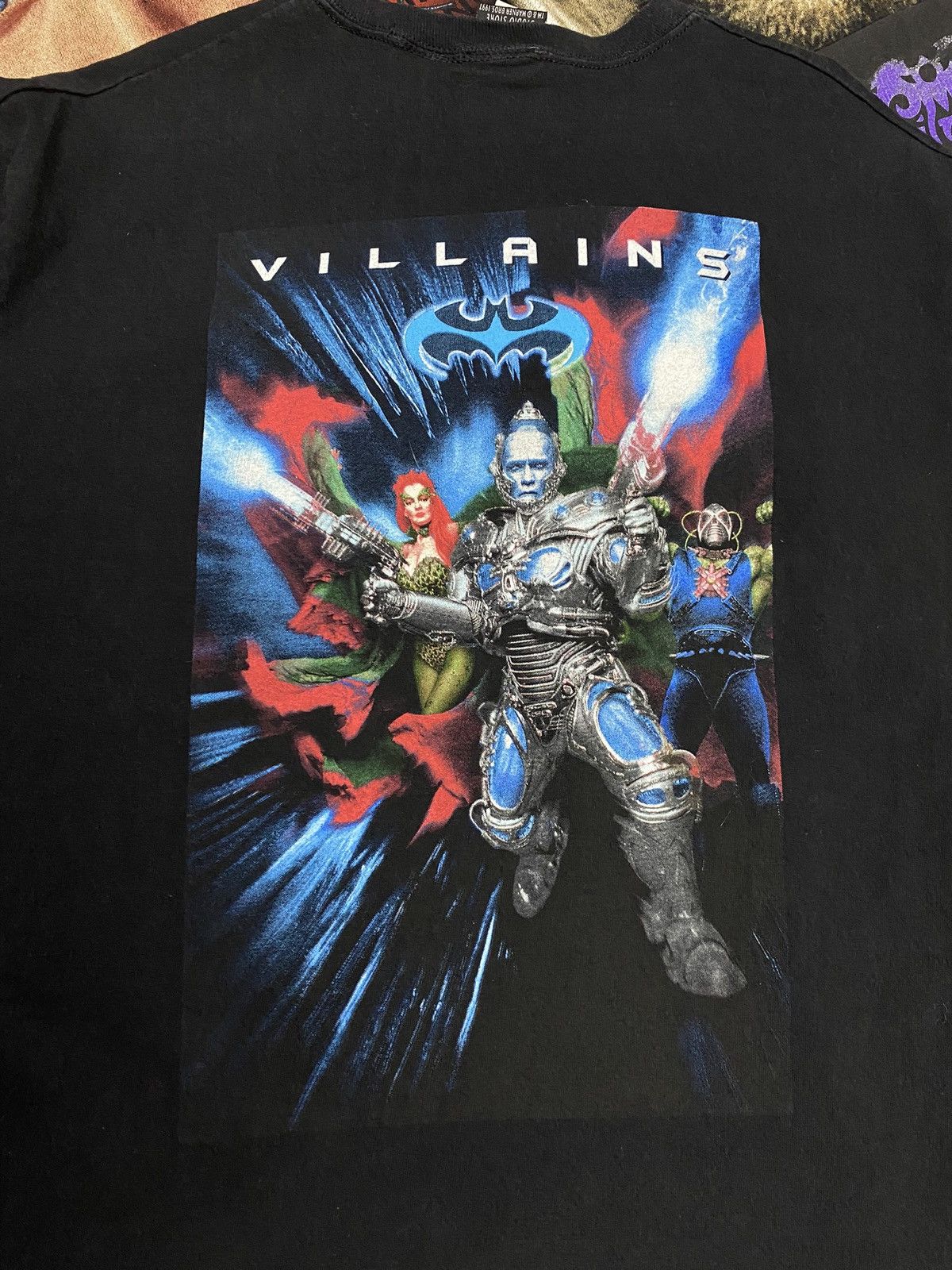 DC Comics × Vintage Vintage 90’s Batman and Robin Movie Tee Shirt Large Size US L / EU 52-54 / 3 - 5 Thumbnail