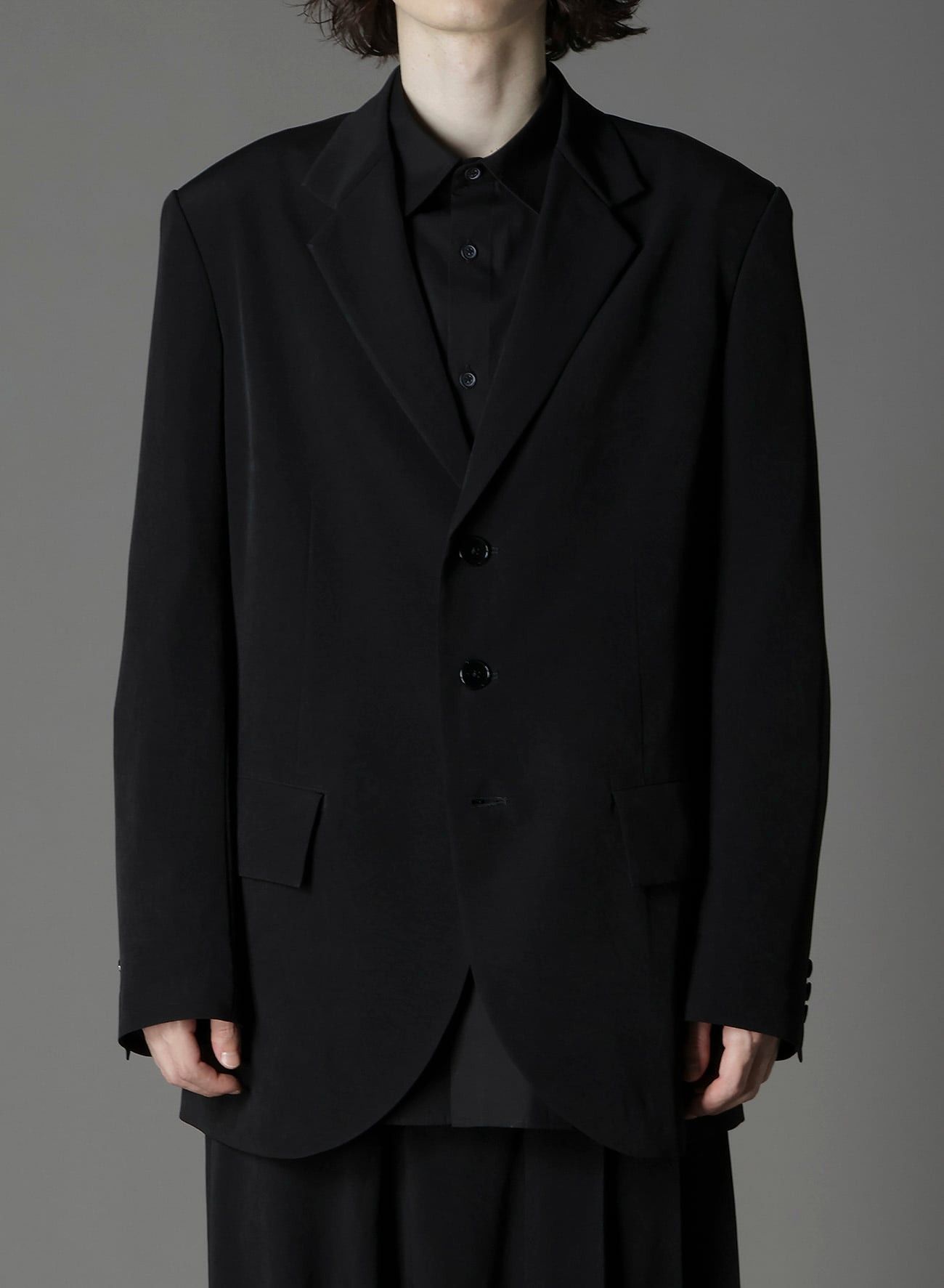 Yohji Yamamoto Yohji Yamamoto Ground Y - CREPE DE CHINE BAG PLEATED JACKET Size US L / EU 52-54 / 3 - 5 Thumbnail