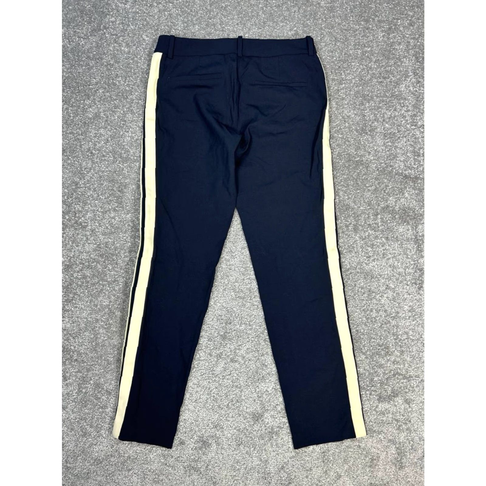 Vince Vince Women's Pants Ankle Blue Wool Stretch Side Stripe Mid Rise Straight Leg Size 26" / US 2 / IT 38 - 2 Thumbnail