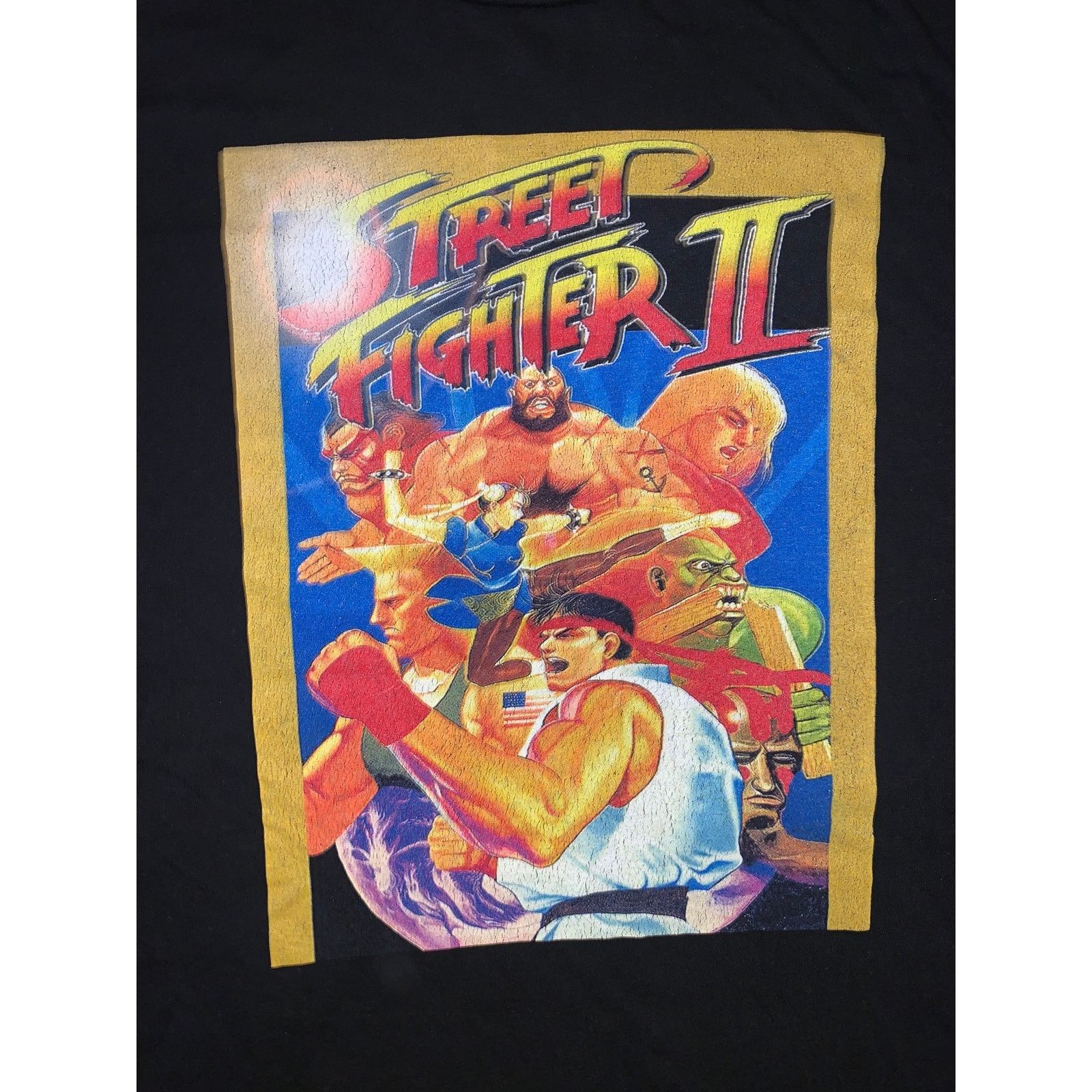 Street Fighter Street Fighter II Graphic T Shirt Medium Black Arcade Capcom Size US M / EU 48-50 / 2 - 1 Thumbnail