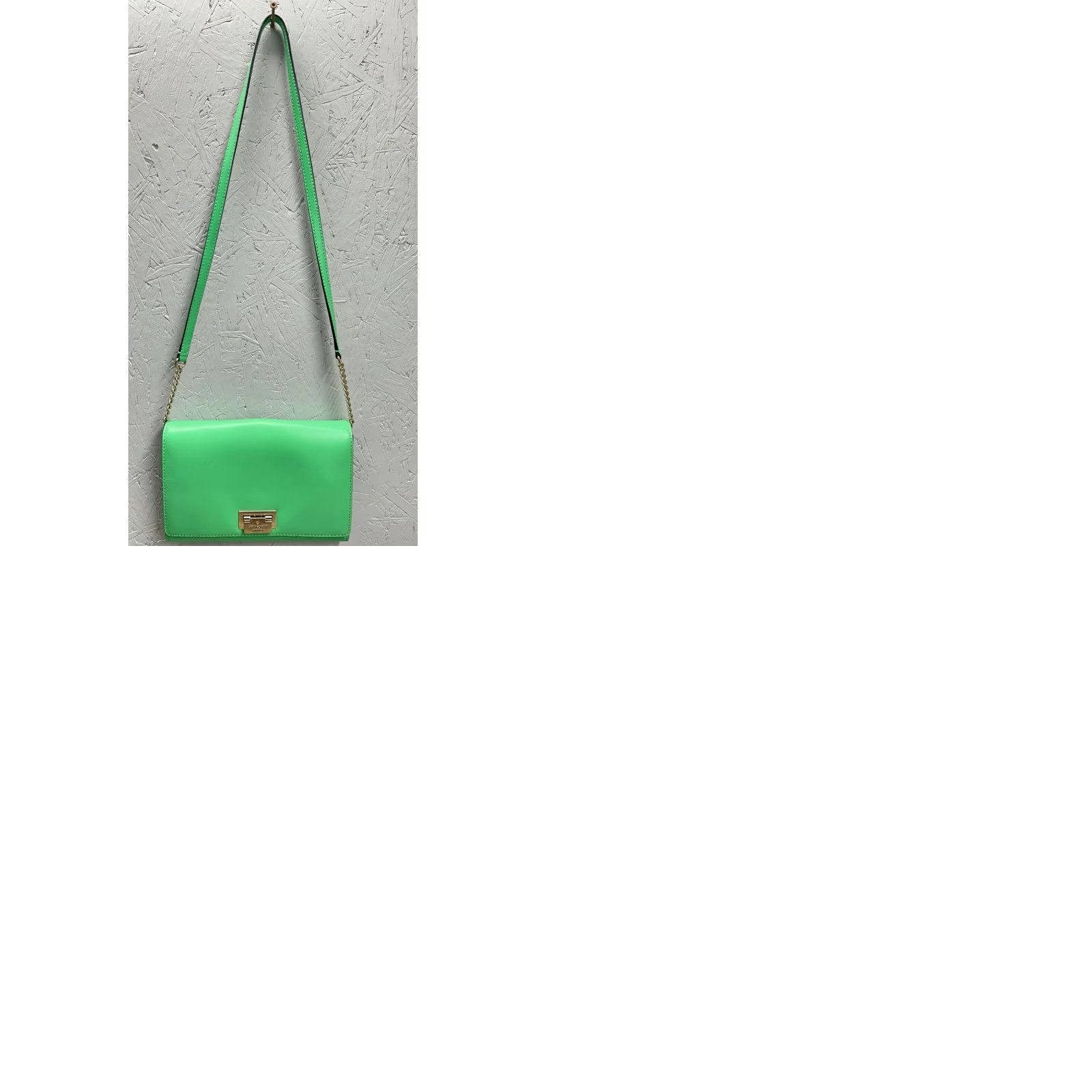 Vintage VINTAGE Kate Spade Orchard Valley Fiona Flap Green Leather Crossbody Purse Women's Bag Size ONE SIZE - 11 Thumbnail