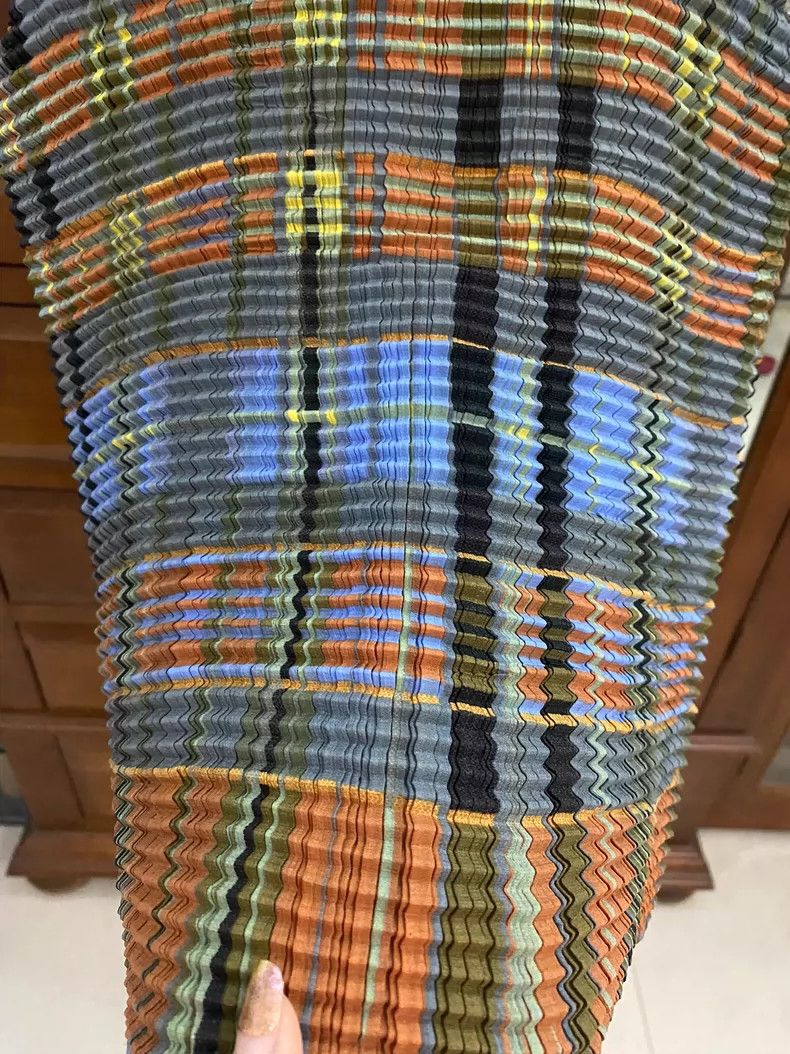 Issey Miyake Issey Miyake Brown and blue color-blocked vest Size M / US 6-8 / IT 42-44 - 3 Thumbnail