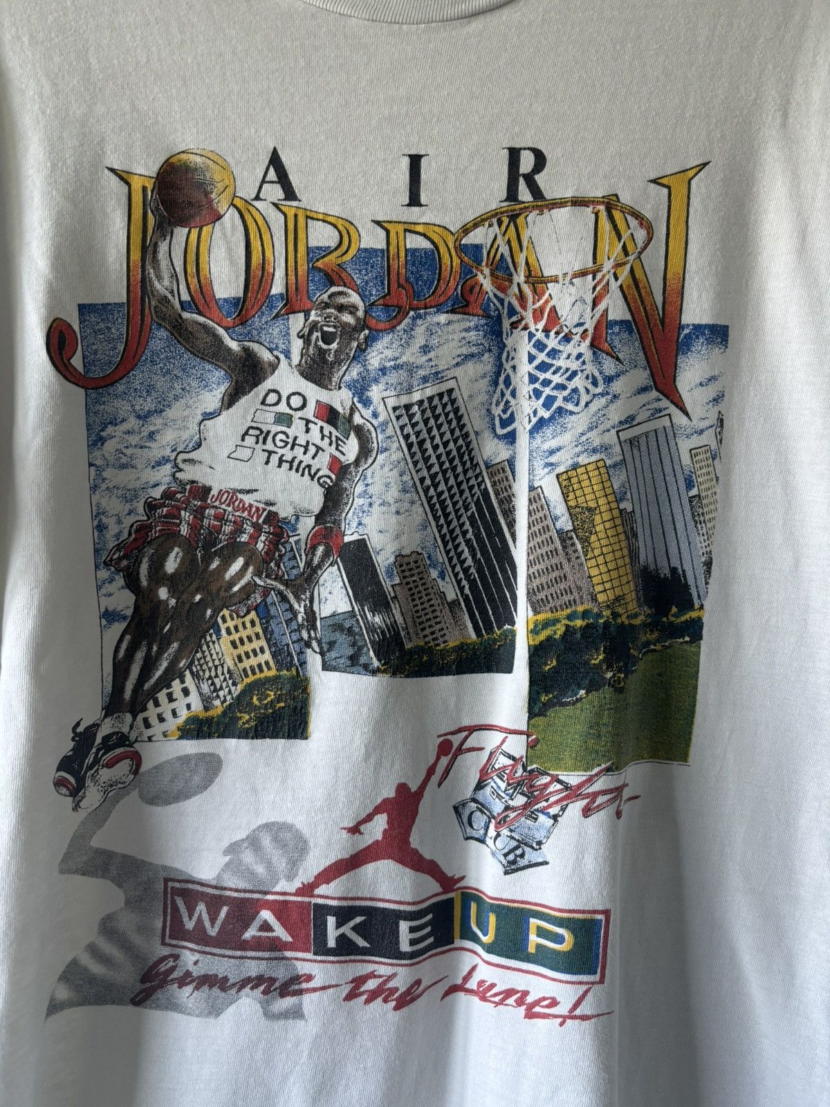 Vintage Vintage Air Jordan Single stich tee Size US XL / EU 56 / 4 - 3 Thumbnail