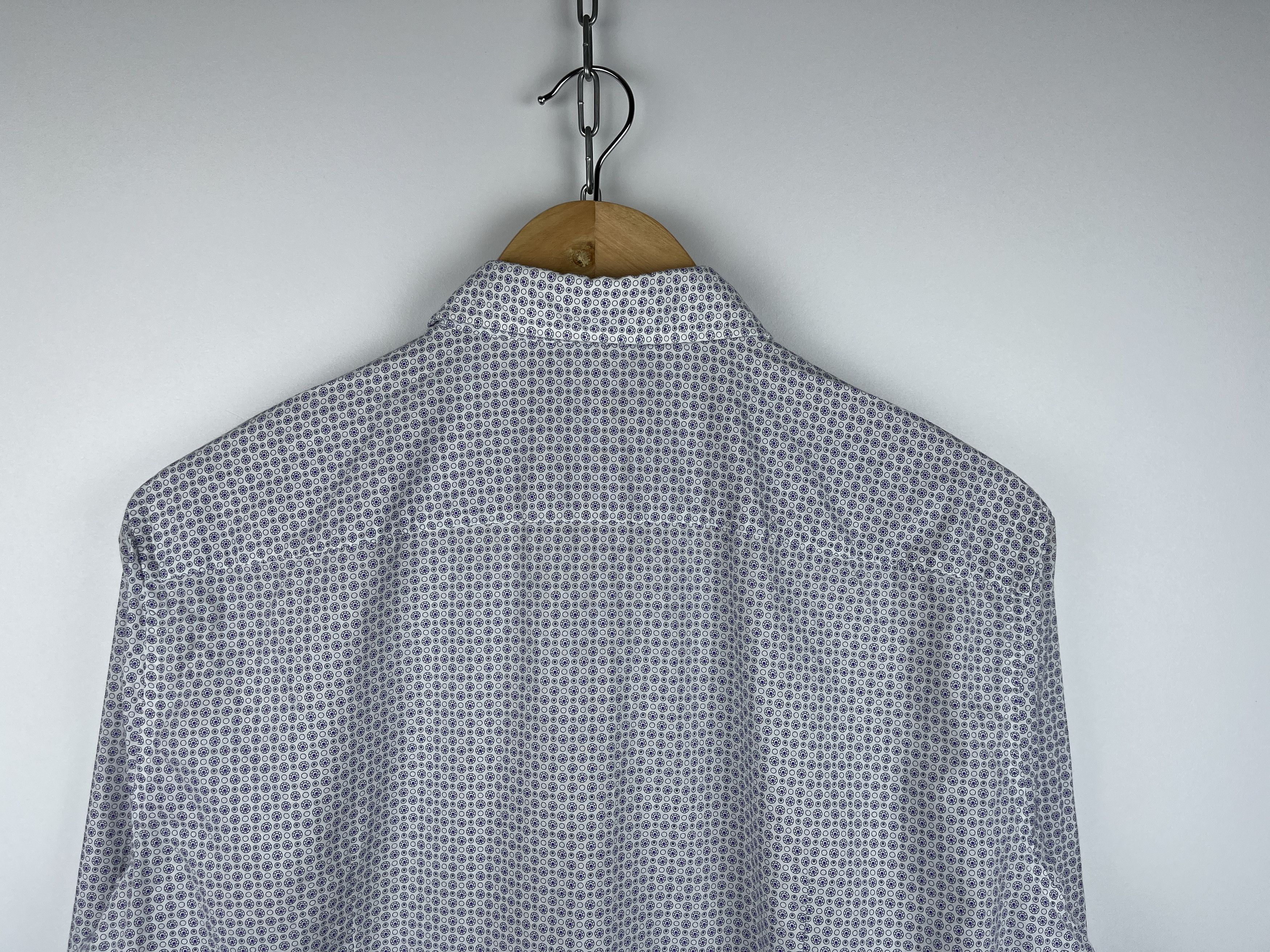 Hugo Boss Hugo Boss Small Polka Dot Long Sleeve Shirt Button Up Size US M / EU 48-50 / 2 - 14 Thumbnail