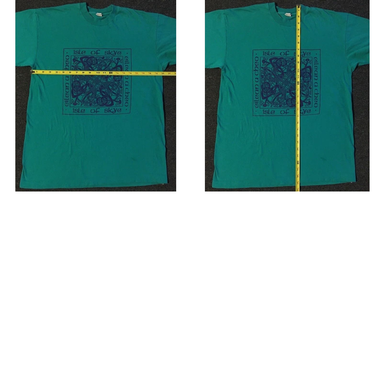 Vintage VINTAGE Isle Of Skye Abstract Art T-Shirt M Green 80s 90s Surf Grunge Picasso USA Mens Size US M / EU 48-50 / 2 - 9 Thumbnail
