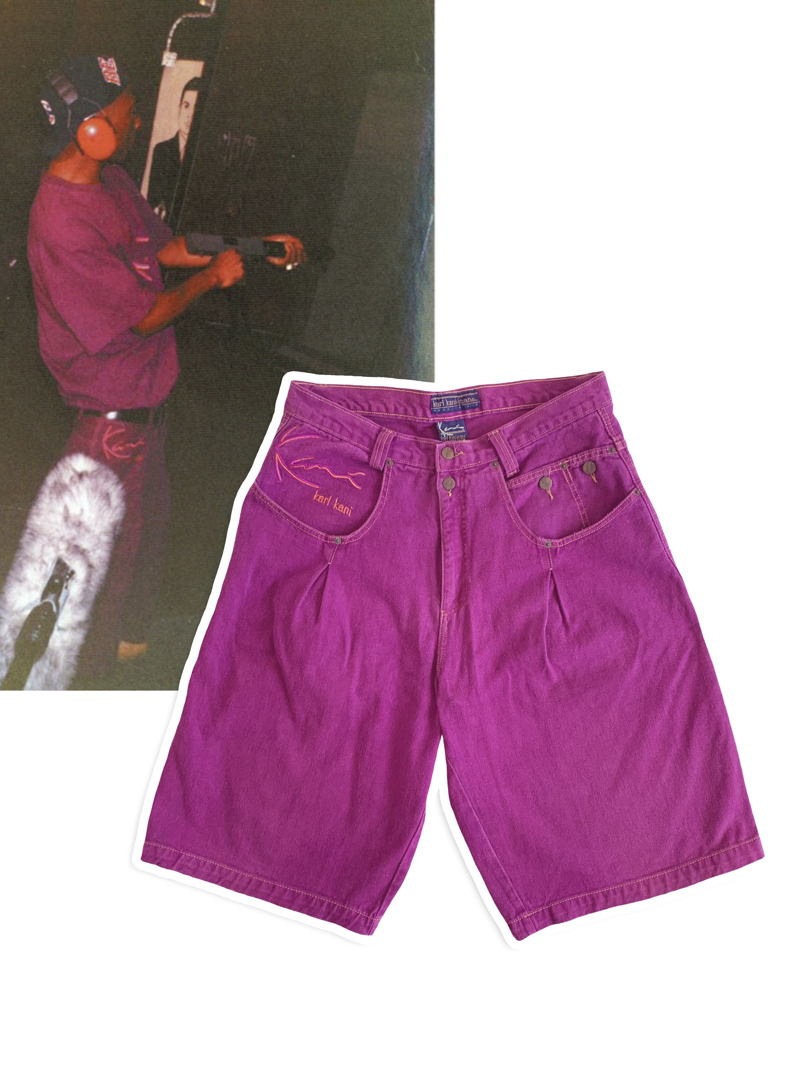 Karl Kani RARE Vintage 90s KARL KANI Jeans Shorts 2pac Tupac Rap