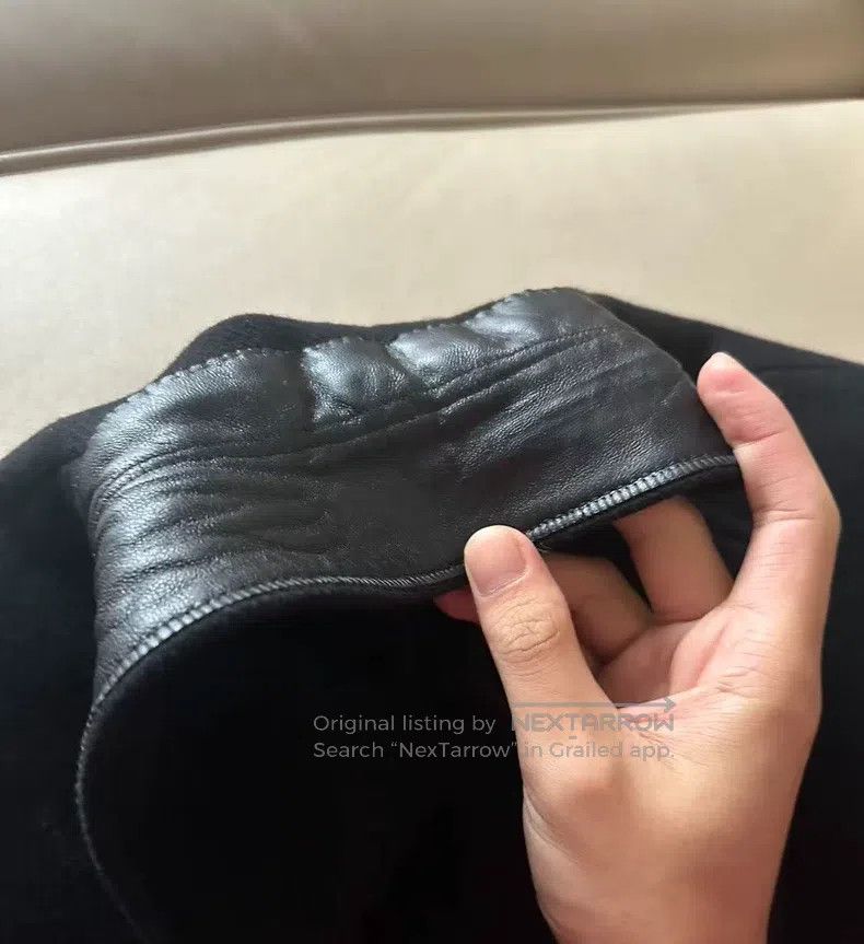 Saint Laurent Paris Saint Laurent Paris Wool Leather Collar Coat Size US M / EU 48-50 / 2 - 8 Thumbnail