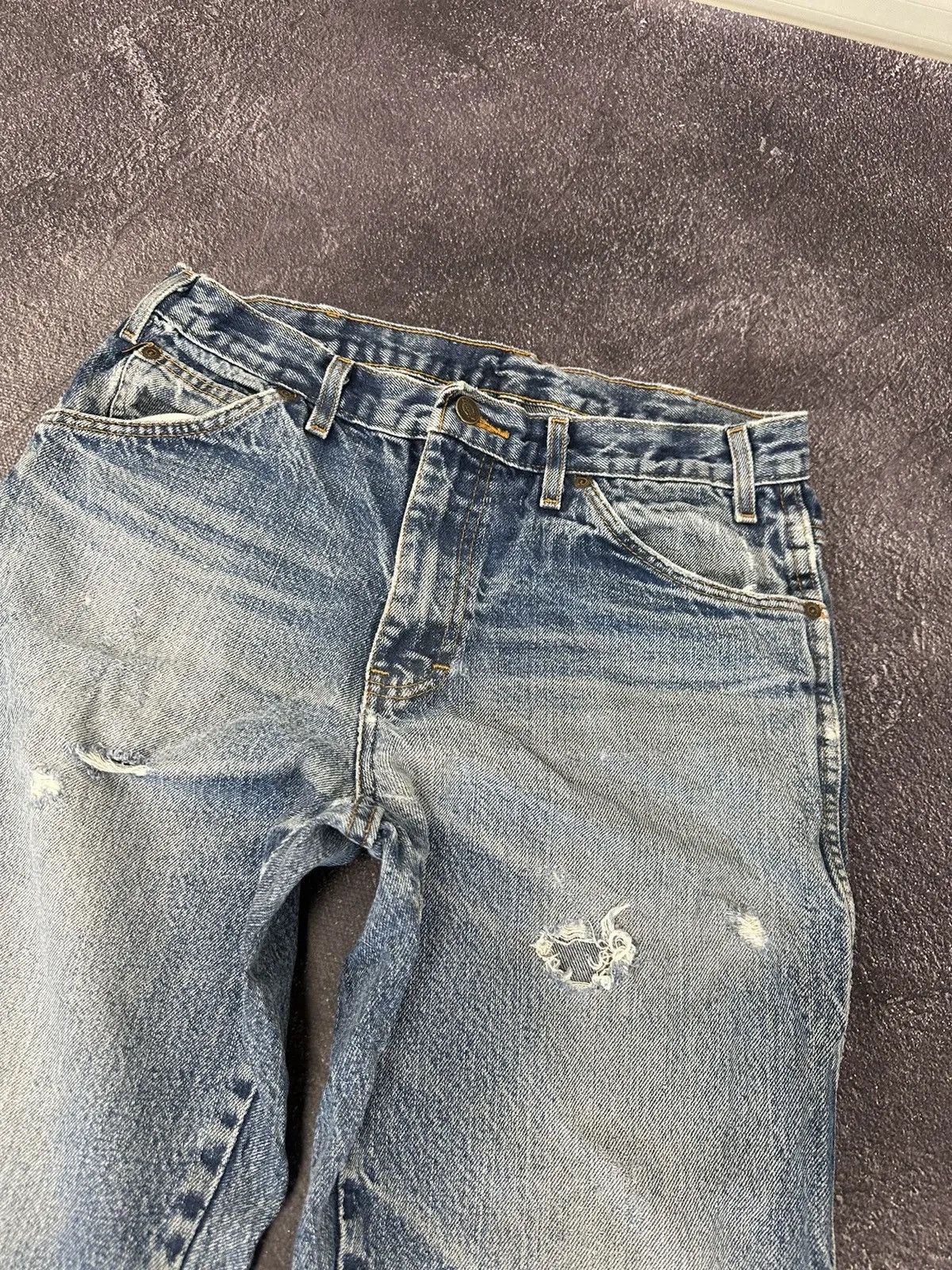 Dickies × Vintage Vintage Dickies USA Faded Blue Hype Work Denim Jeans Size US 32 / EU 48 - 9 Thumbnail