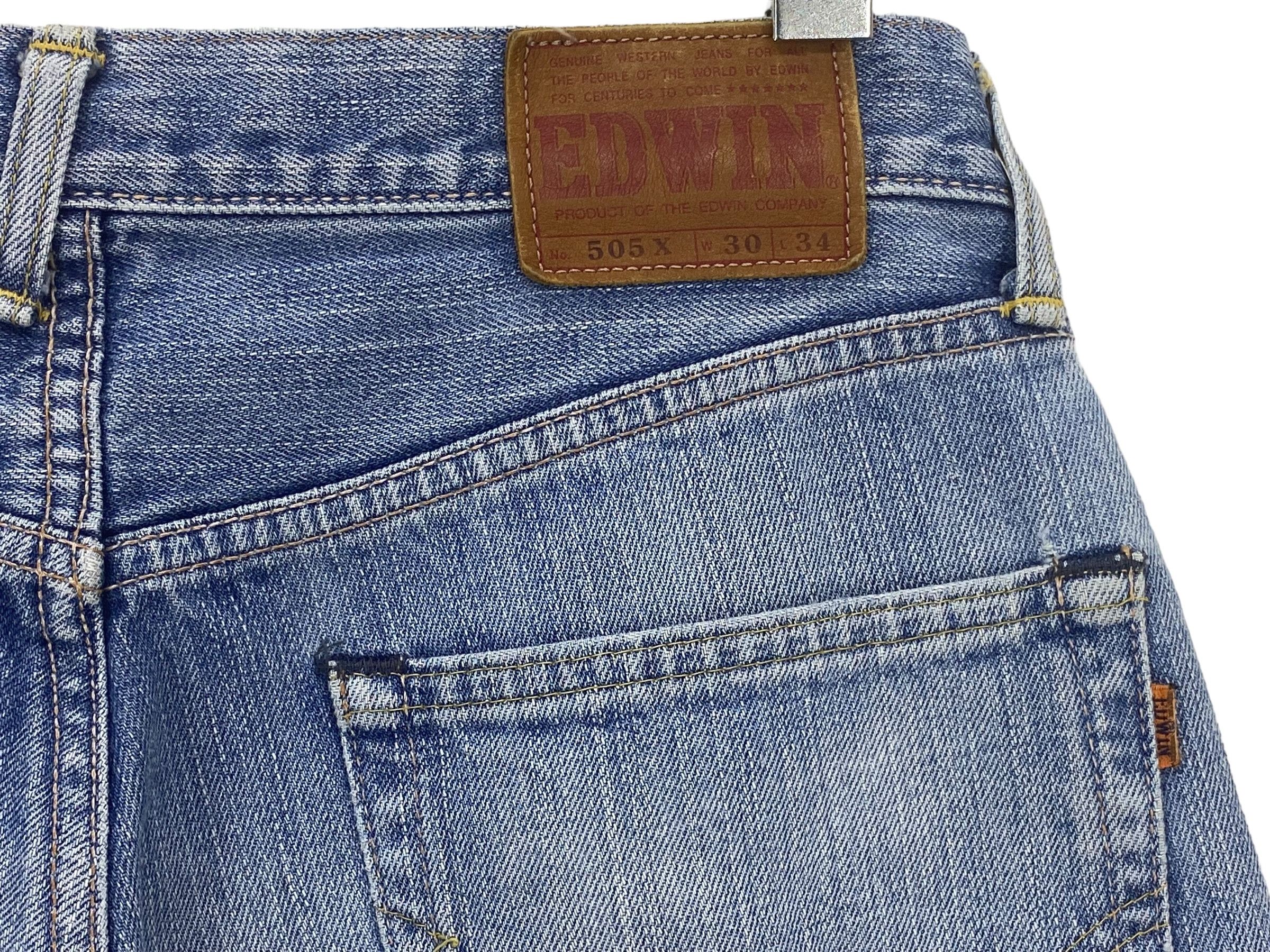 Edwin × Vintage Edwin Selvedge Denim Japanese Distressed Pants Japan Made Size US 30 / EU 46 - 8 Thumbnail