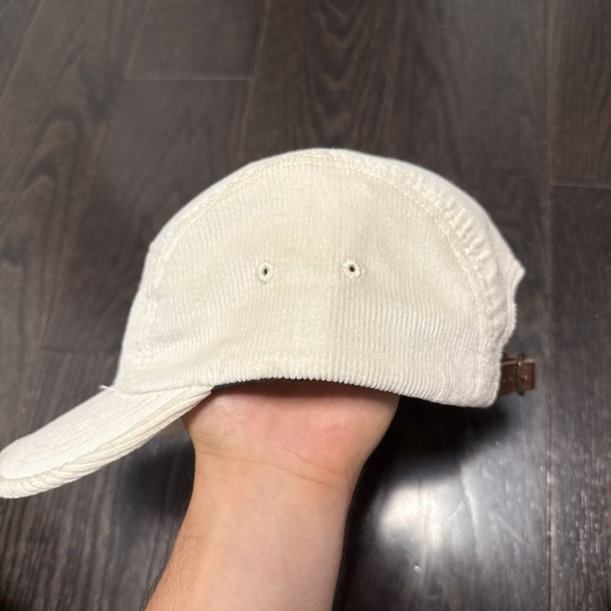 Supreme Supreme Curduroy Camp Cap White Size ONE SIZE - 3 Thumbnail